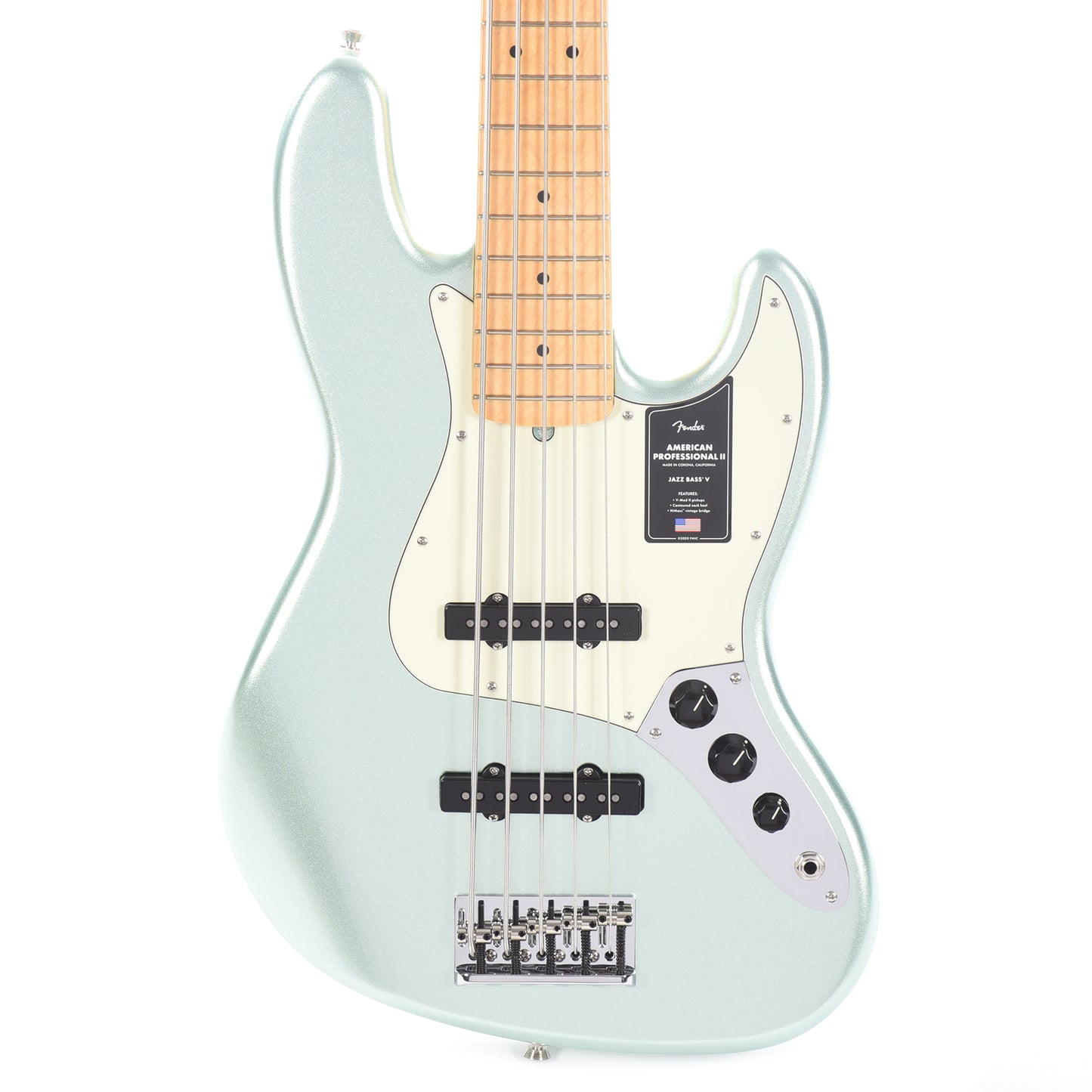 Fender American Professional II Jazz Bass V Mystic Surf Green