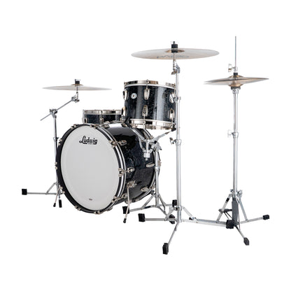 Ludwig Classic Maple 13/16/22 3pc. Drum Kit Limited Ebony Pearl w/ Nickel Hardware