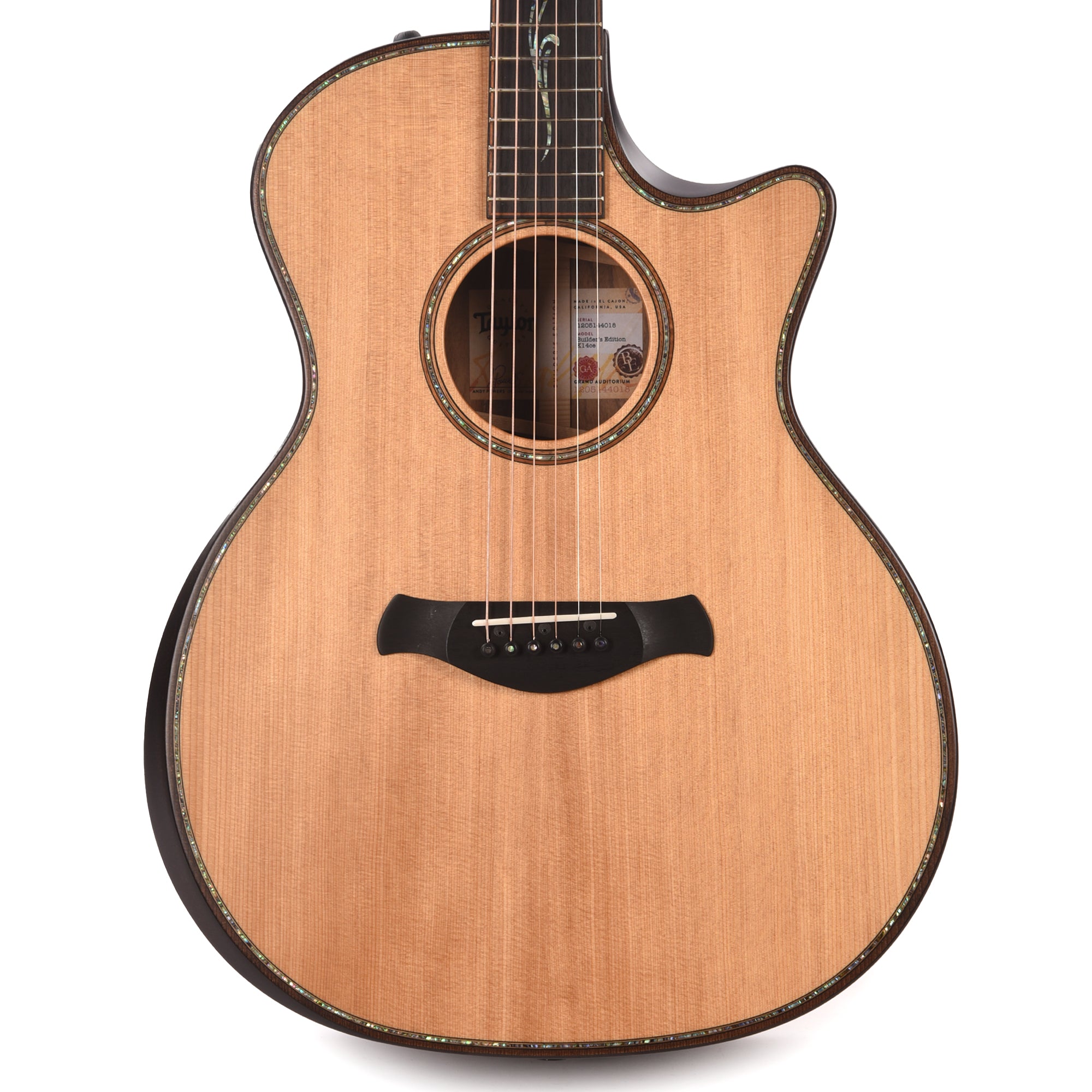 Taylor K14ce Builder's Edition Grand Auditorium Torrefied Sitka/Koa Kona Burst