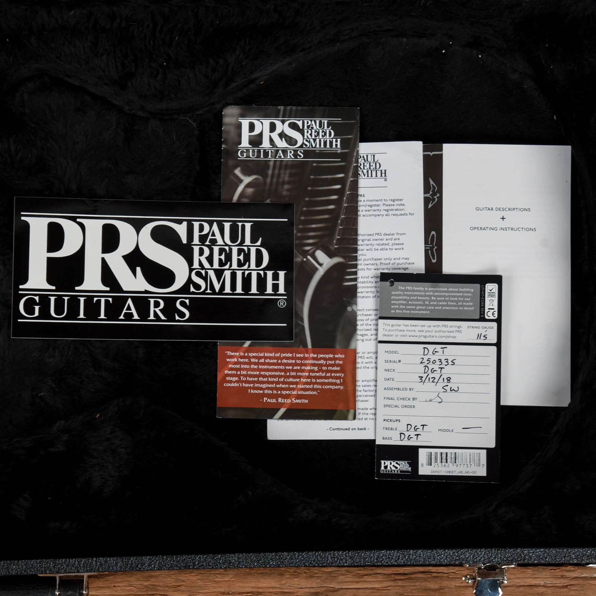 PRS DGT David Grissom Tremolo Signature  2018