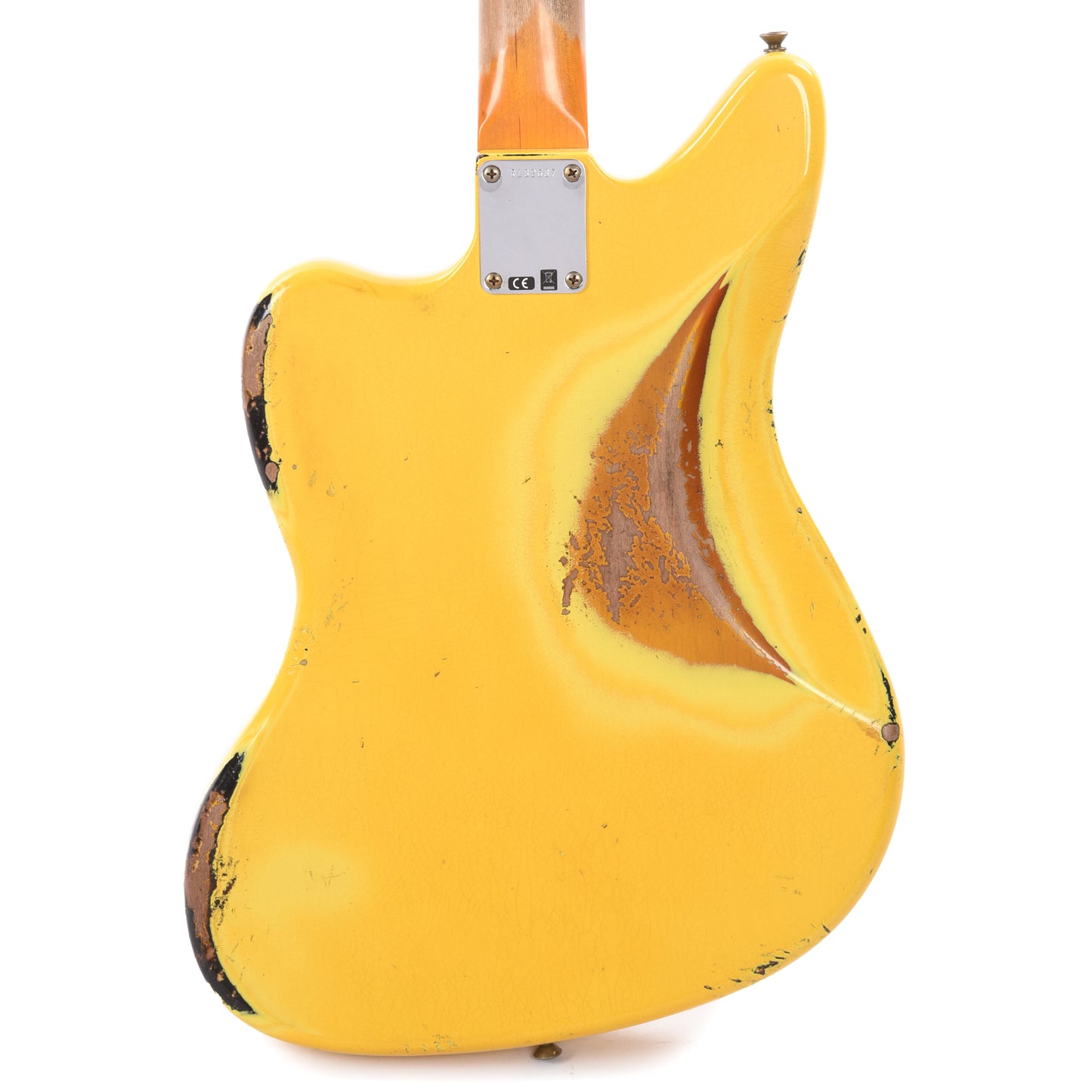 Fender Custom Shop 1962 Jaguar Heavy Relic Super Aged Graffiti Yellow Over 3-Color Sunburst