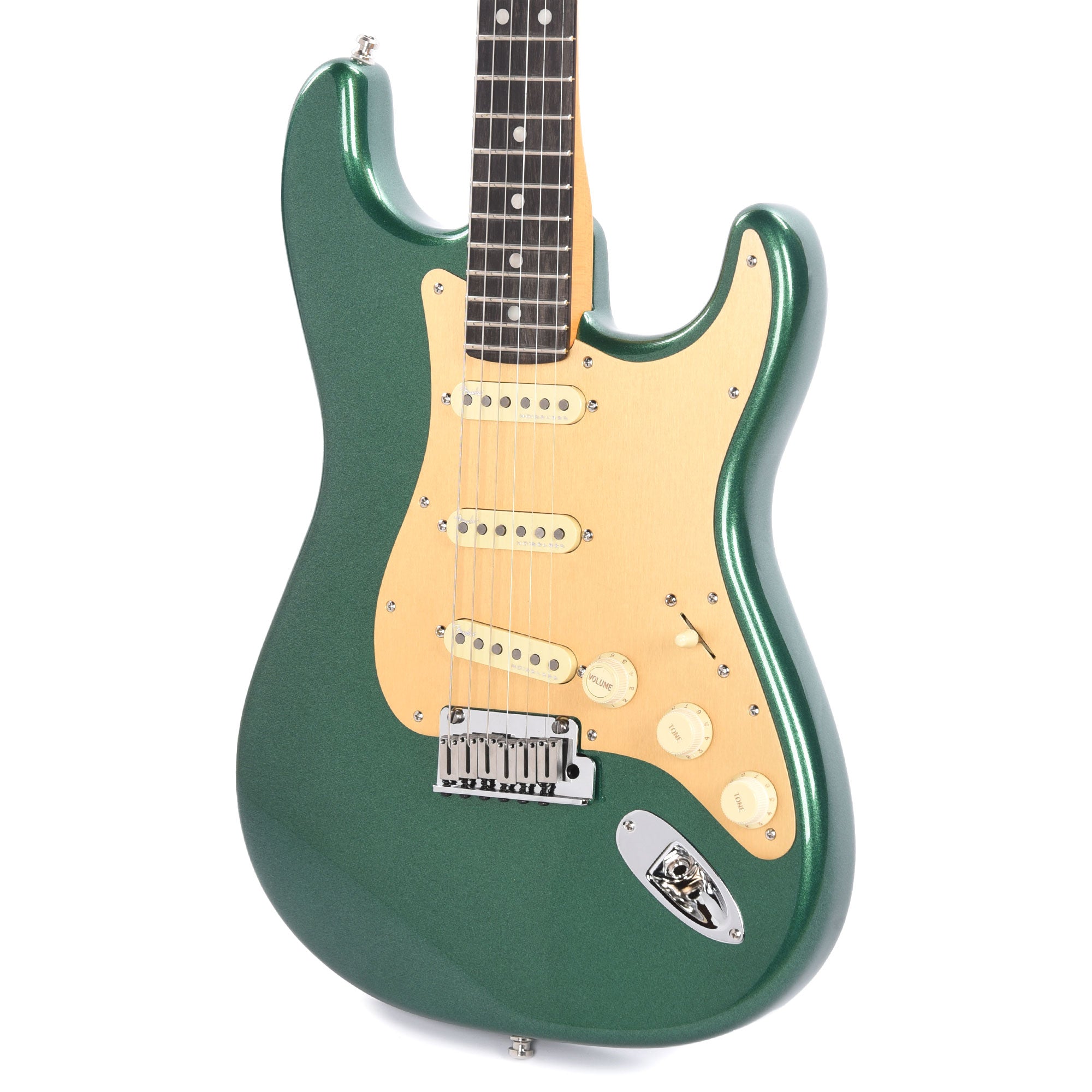 Fender American Ultra Stratocaster Mystic Pine & Anodized Gold Pickguard