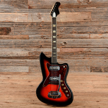 Silvertone 1478 Silhouette Red Burst 1960s