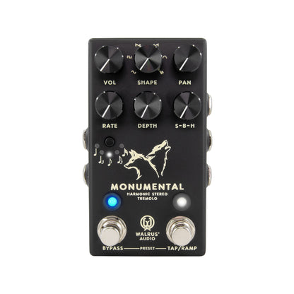 Walrus Audio Monumental Harmonic Tap Tremolo Pedal Black