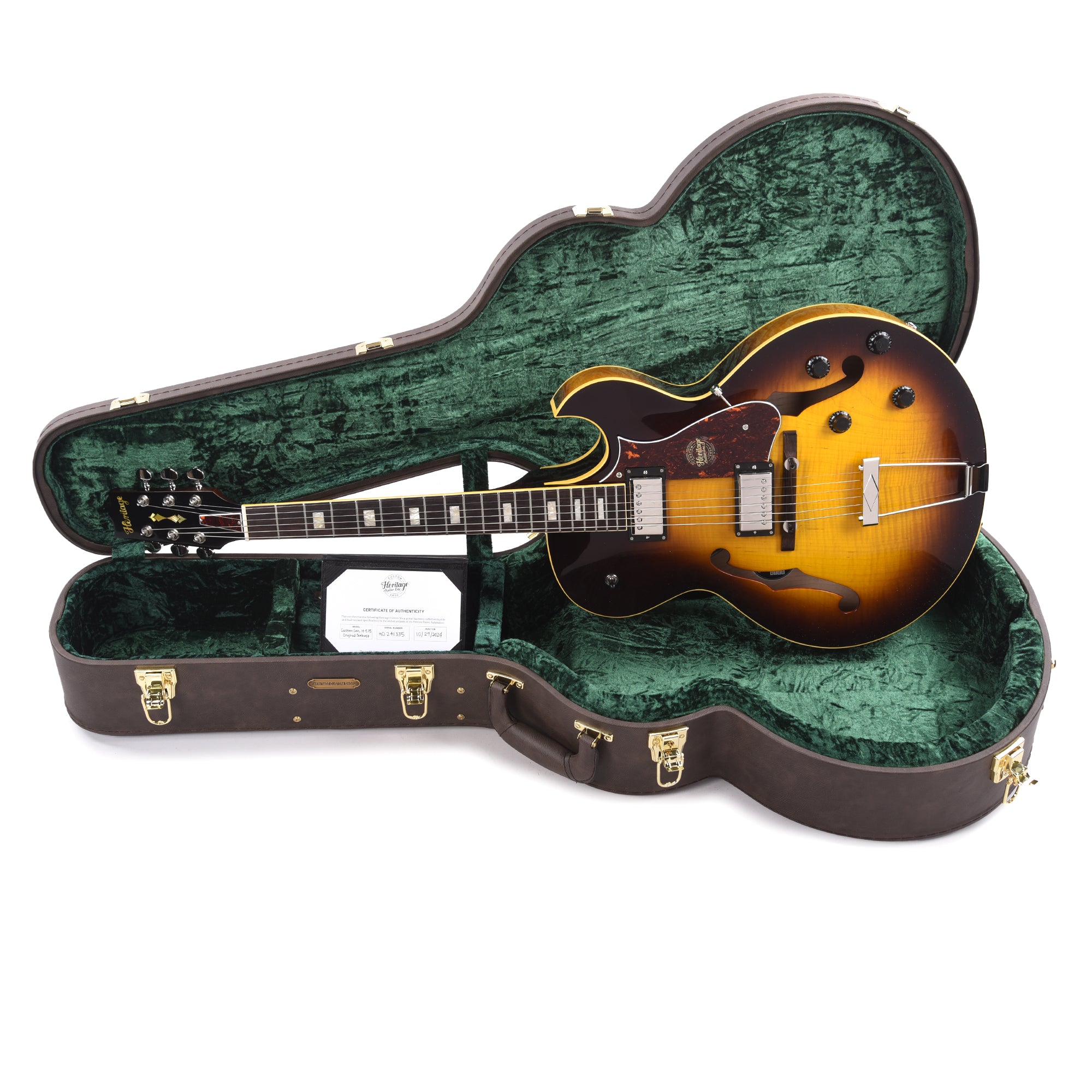 Heritage Custom Shop Core H-575 Hollow Body Original Sunburst