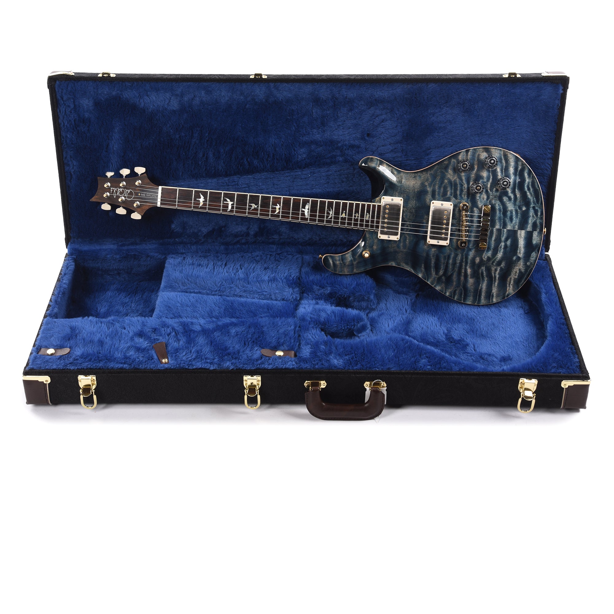 PRS Wood Library McCarty 594 10-Top Quilt Faded Whale Blue w/Figured Stained Maple Neck & Cocobolo Fingerboard