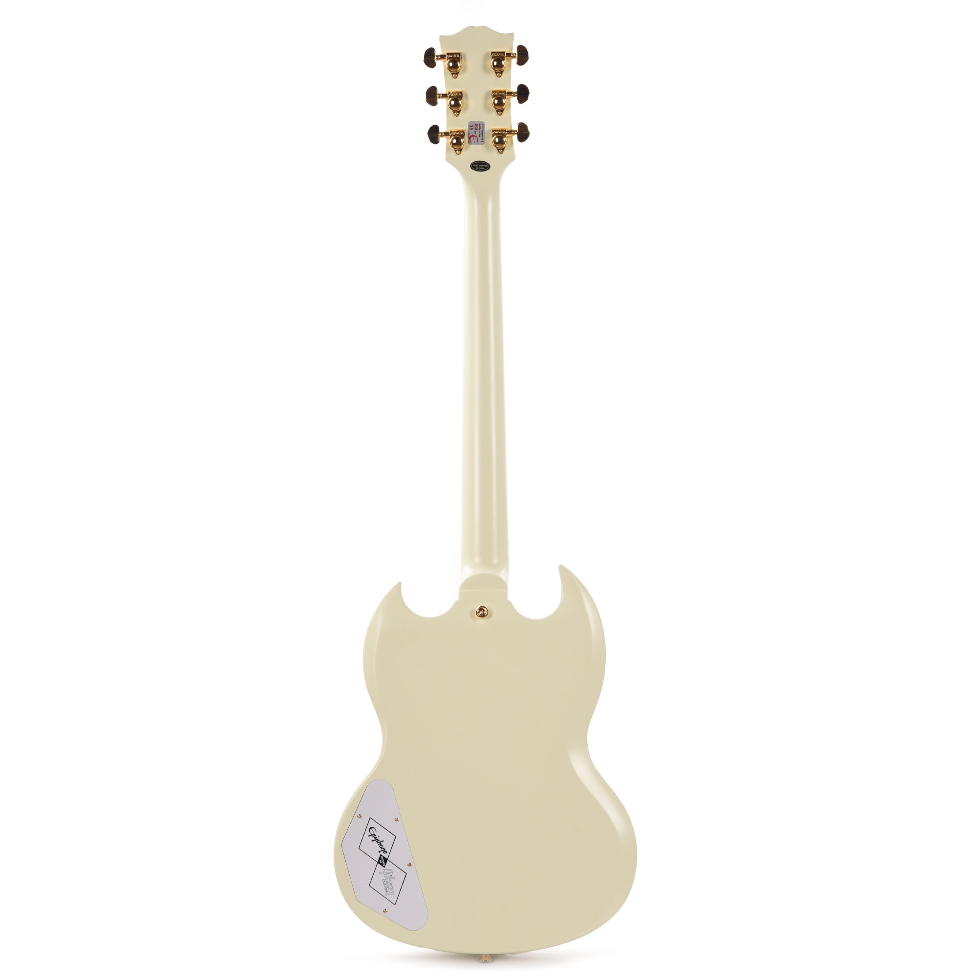 Epiphone Inspired by Gibson Custom 1963 Les Paul SG Custom Classic White w/Maestro Vibrola