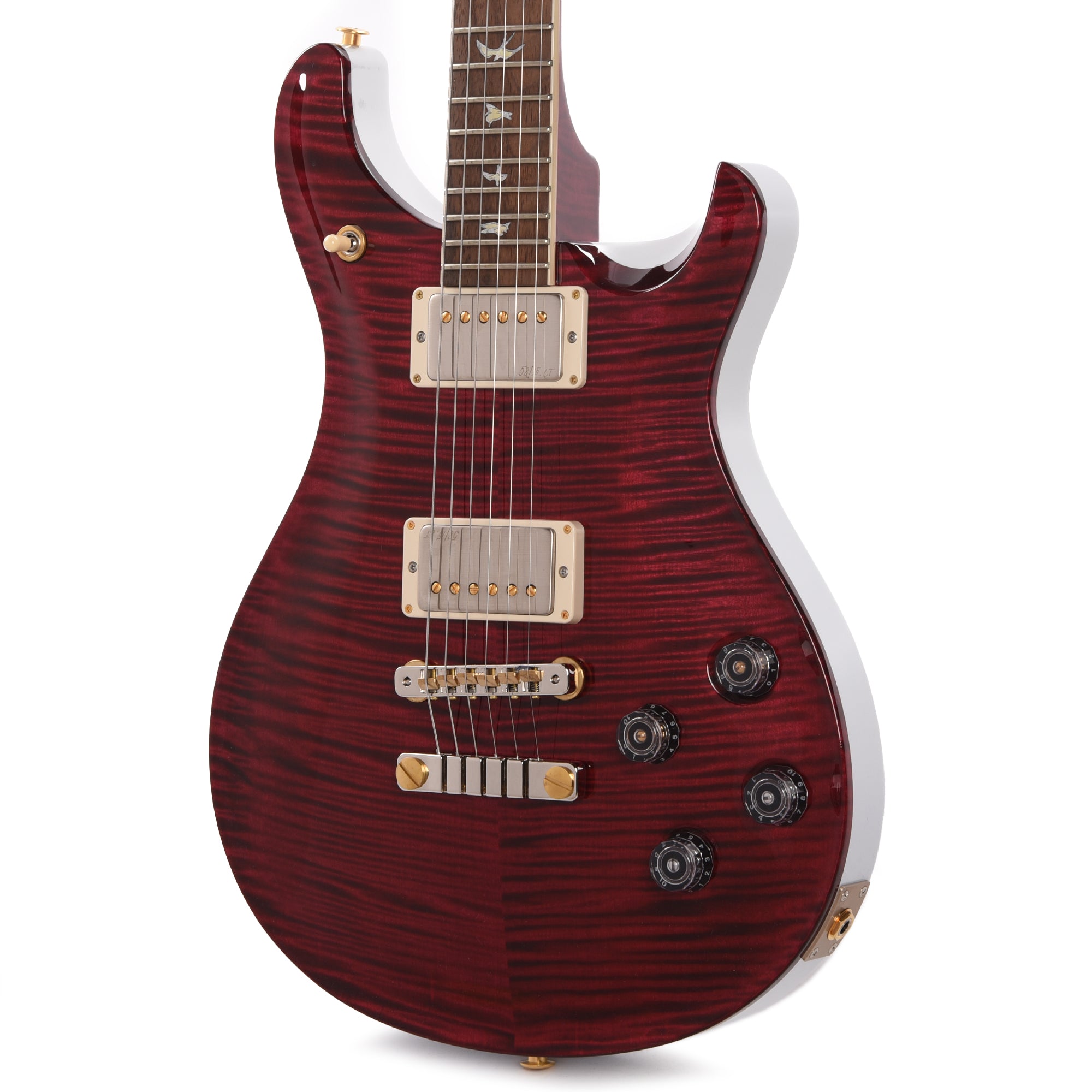 PRS Wood Library McCarty 594 10-Top Flame Red Tiger w/Figured Stained Maple Neck & Brazilian Rosewood Fingerboard