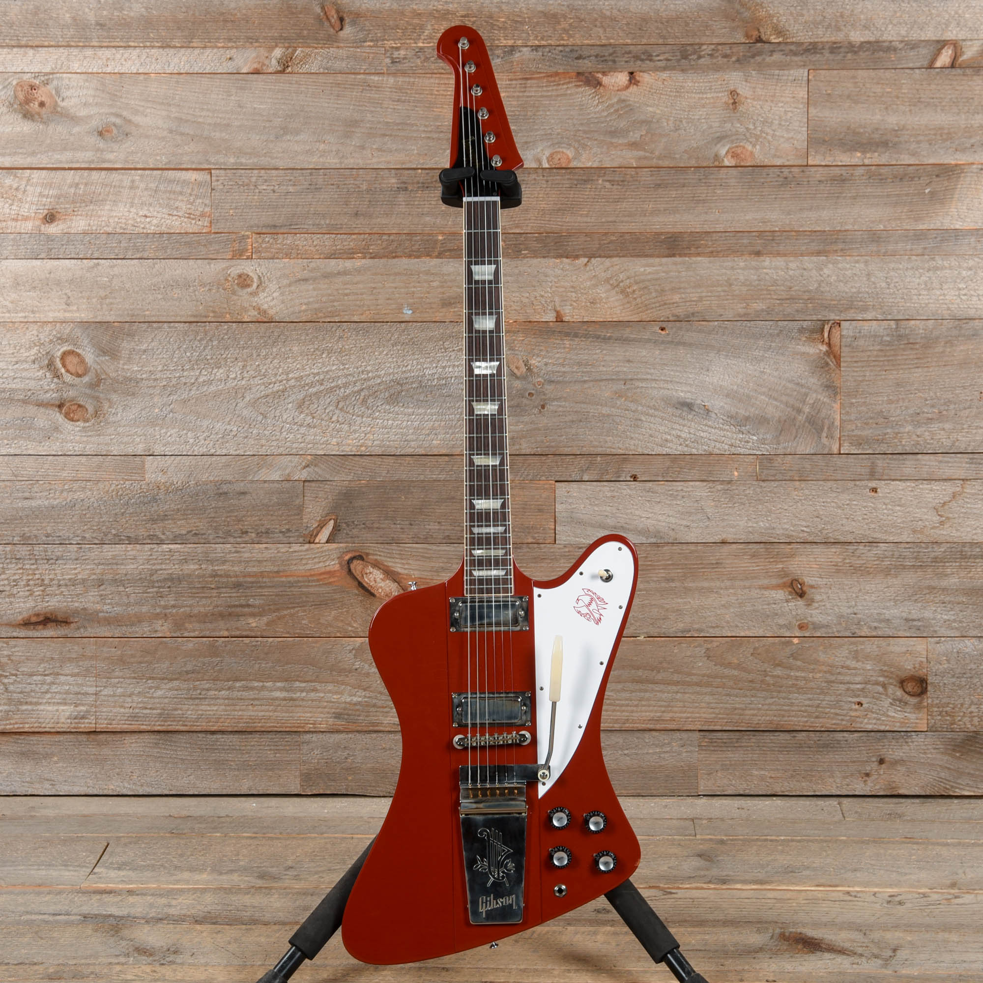 Gibson Custom Shop Murphy Lab 1963 Firebird V Ember Red Ultra Light Aged w/Maestro Vibrola