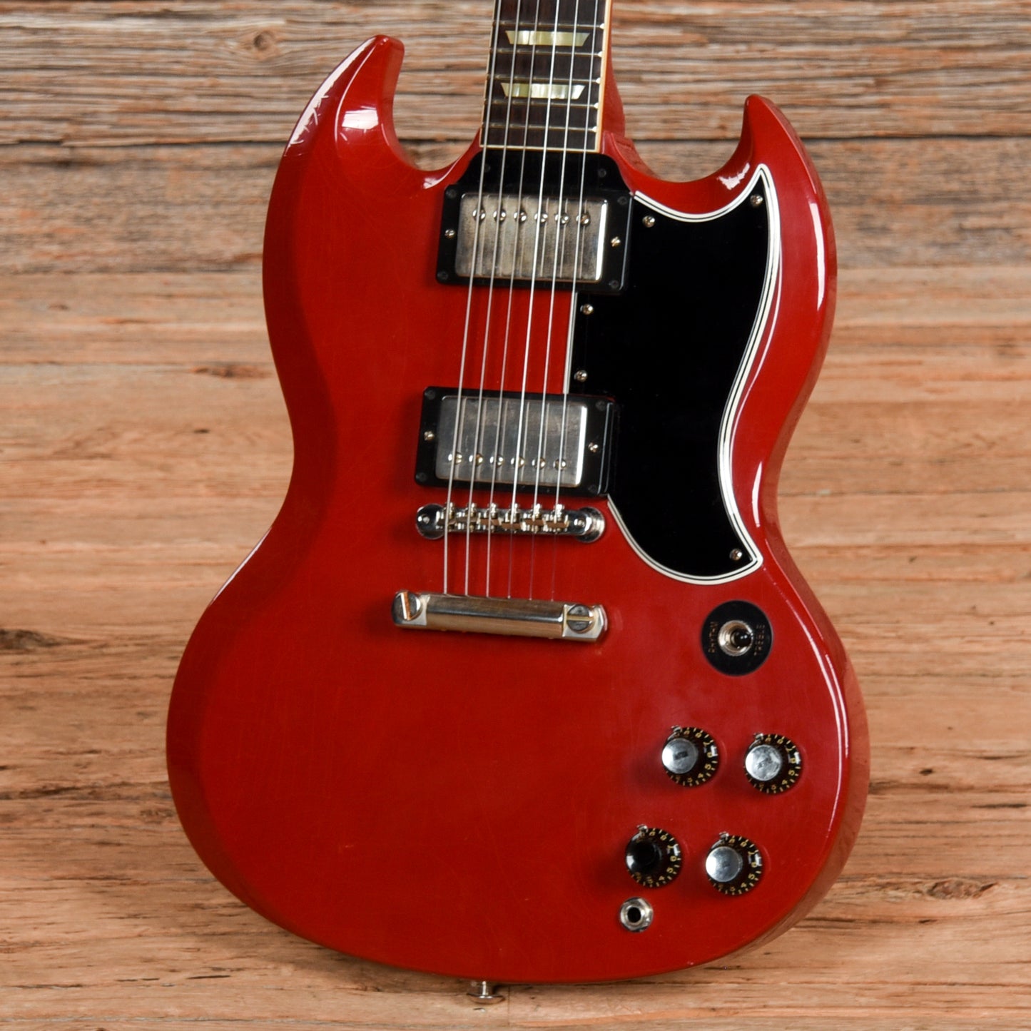 Gibson Custom Shop Murphy Lab 1961 Les Paul SG Standard "CME Spec" Ultra Light Aged Antique Cardinal Red w/Stop Bar