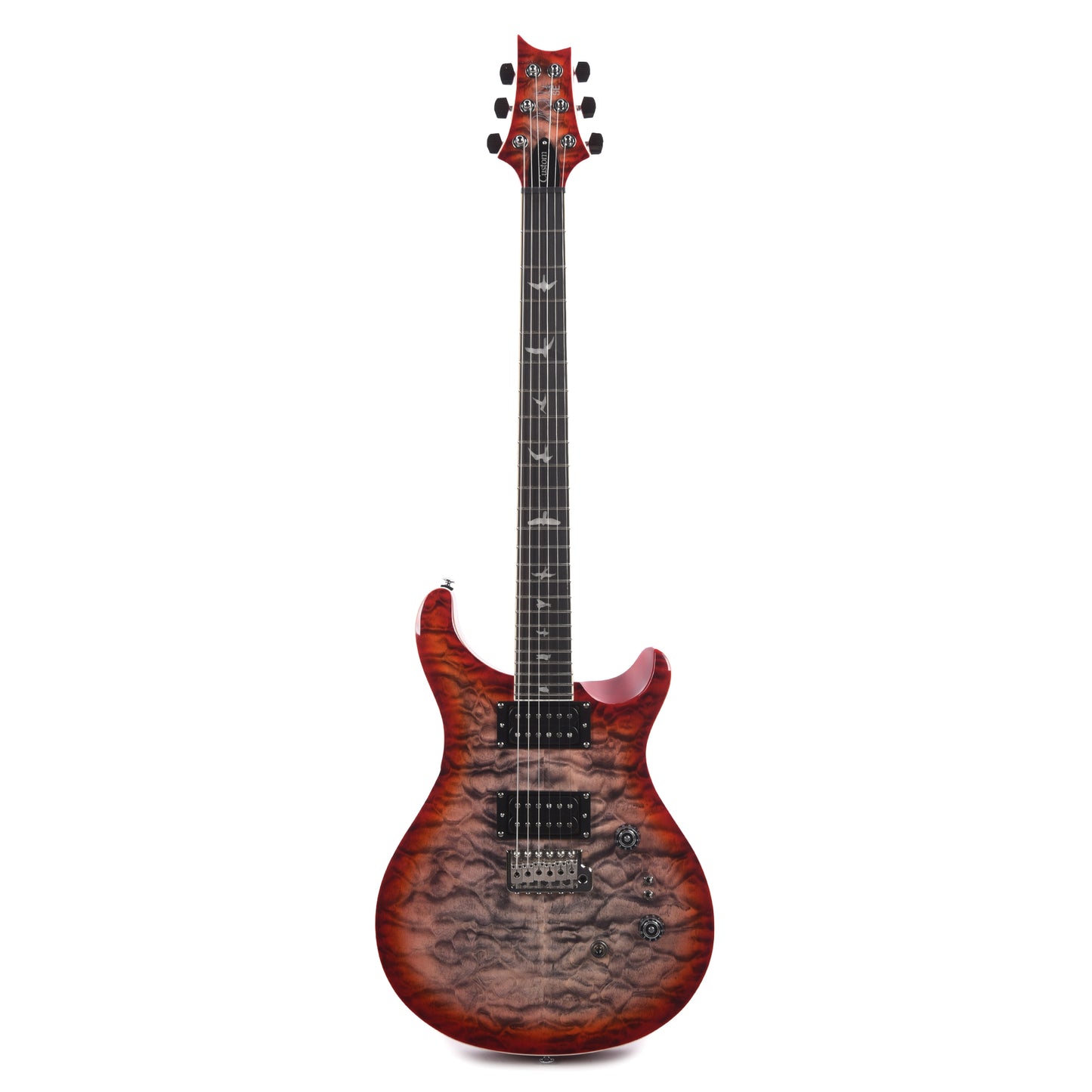 PRS SE Custom 24-08 Quilt Charcoal Cherry Burst