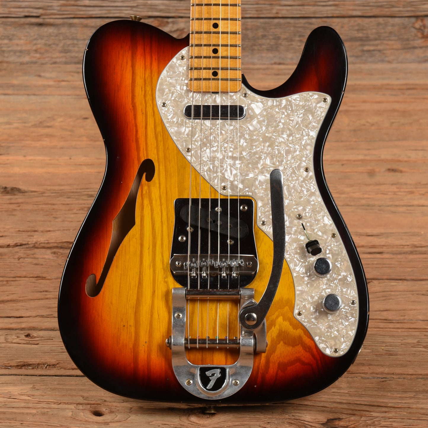 Fender Custom Shop 68 Tele Thinline Journeyman Relic Sunburst 2023