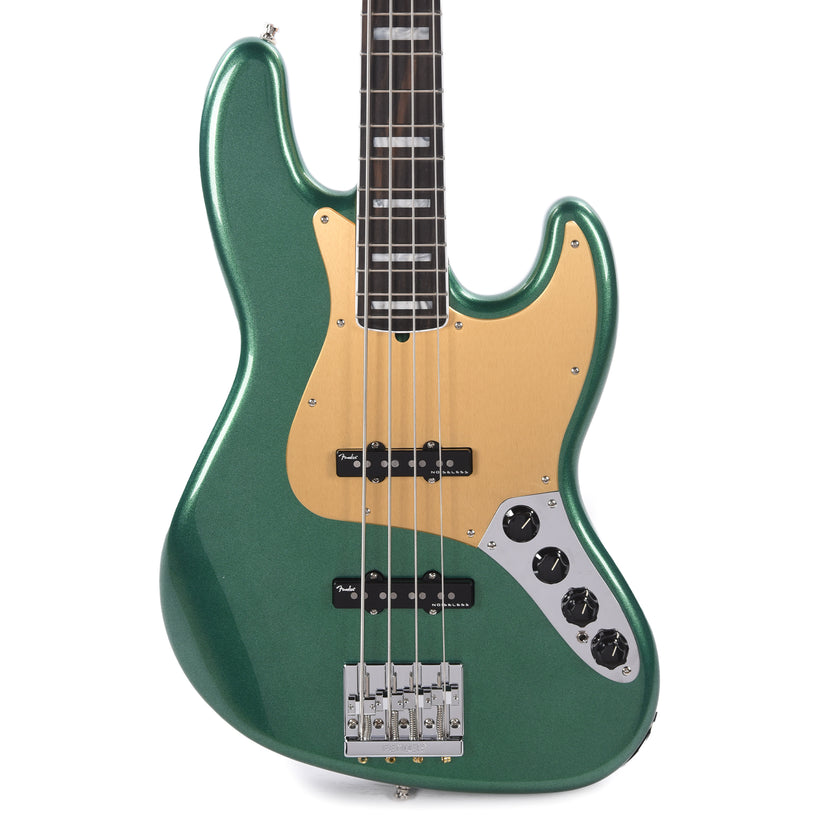 Fender American Ultra Jazz Bass Mystic Pine Green w/Ebony Fingerboard ...