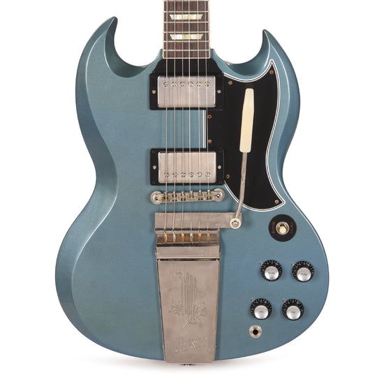 Gibson Custom Shop Murphy Lab 1964 SG Standard Reissue Pelham Blue Ultra Light Aged w/Maestro Vibrola