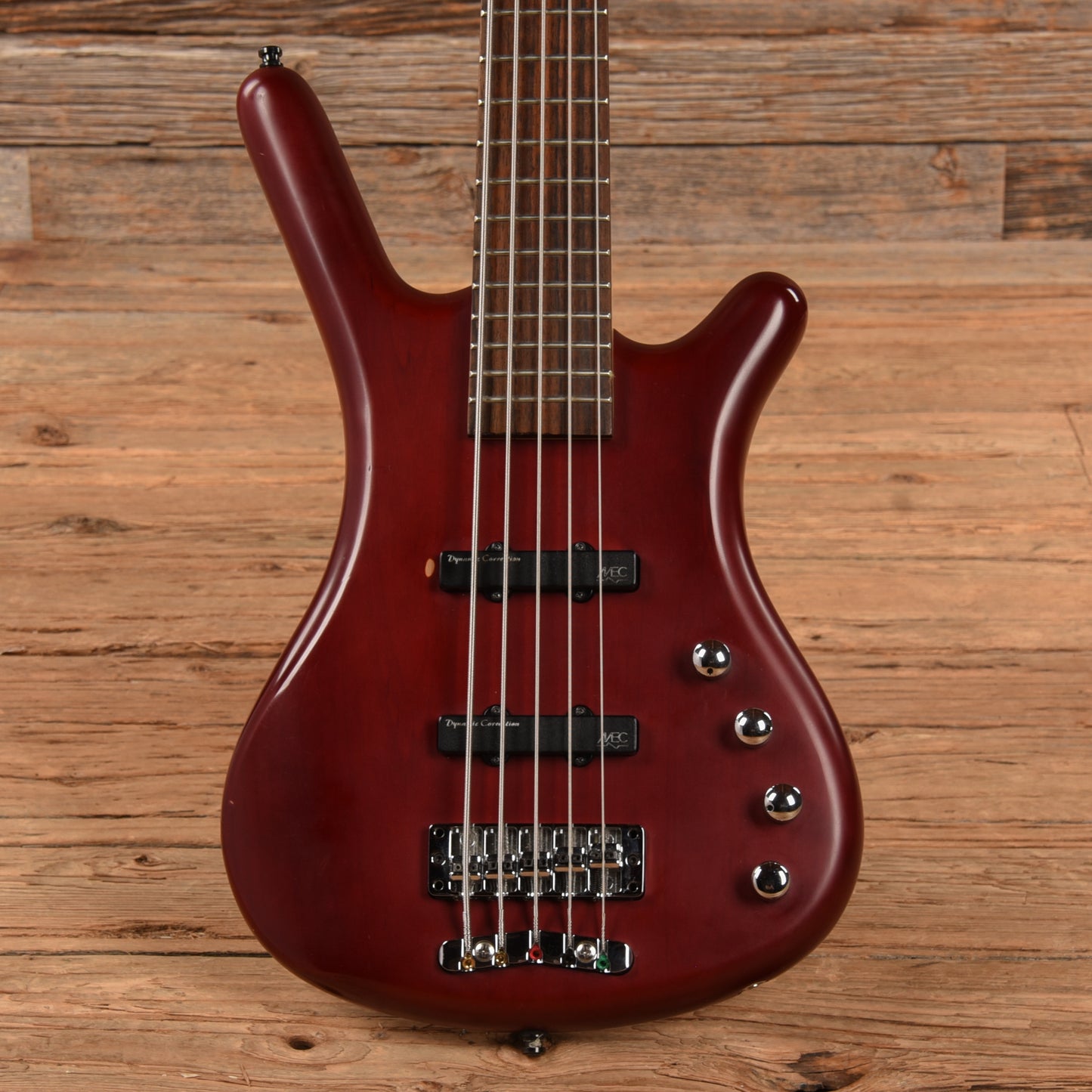 Warwick Rockbass Basic 5 Burgundy Red Transparent