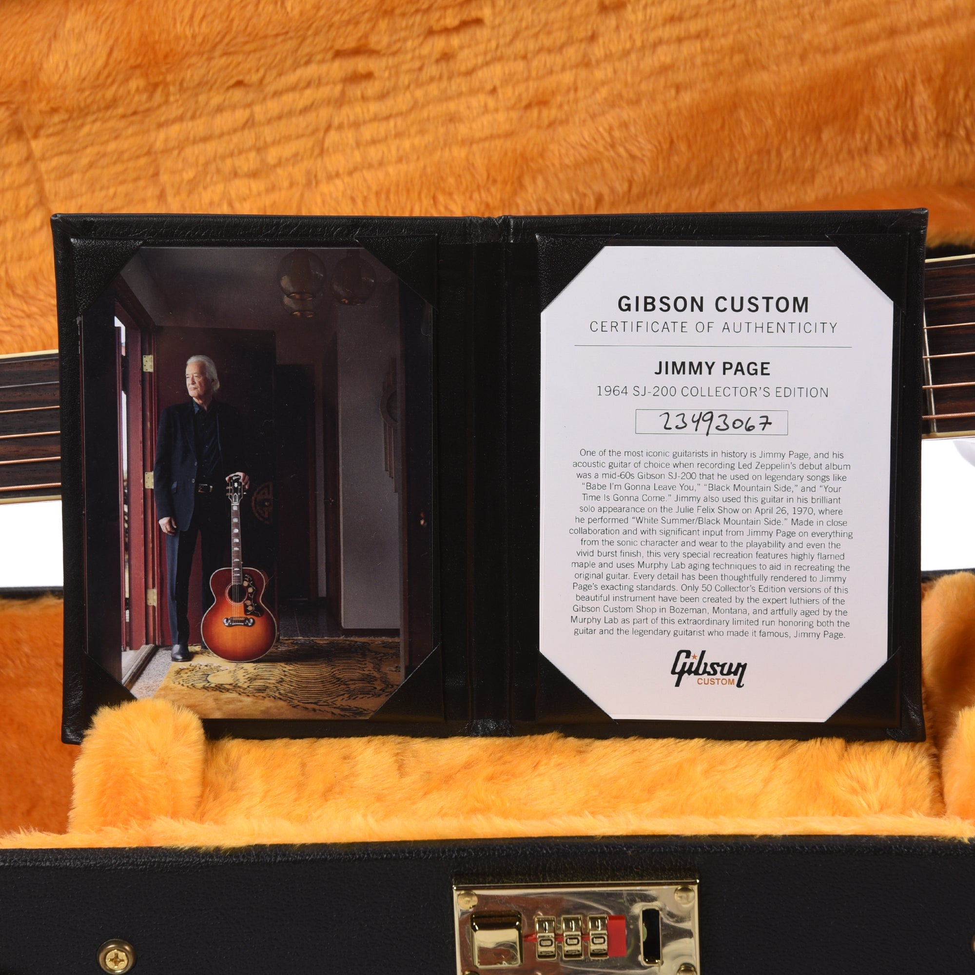 Gibson Custom Shop Artist Collector's Edition Jimmy Page 1964 SJ-200 Cherry Tea