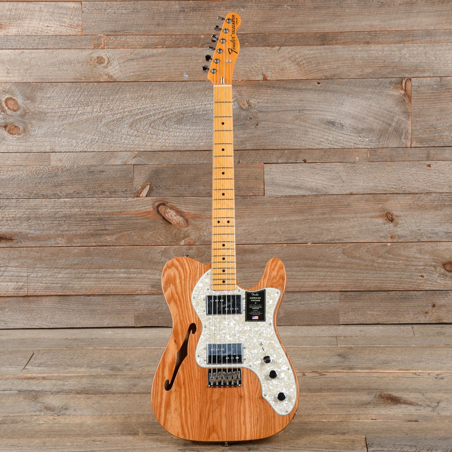 Fender American Vintage II 1972 Telecaster Thinline Aged Natural