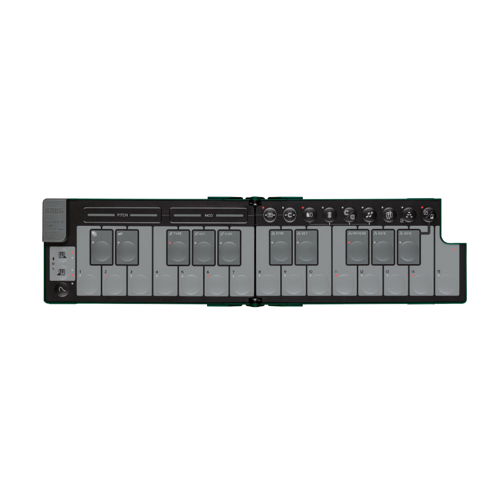 Korg Nanokey Fold Foldable MIDI Keyboard Alpine Green