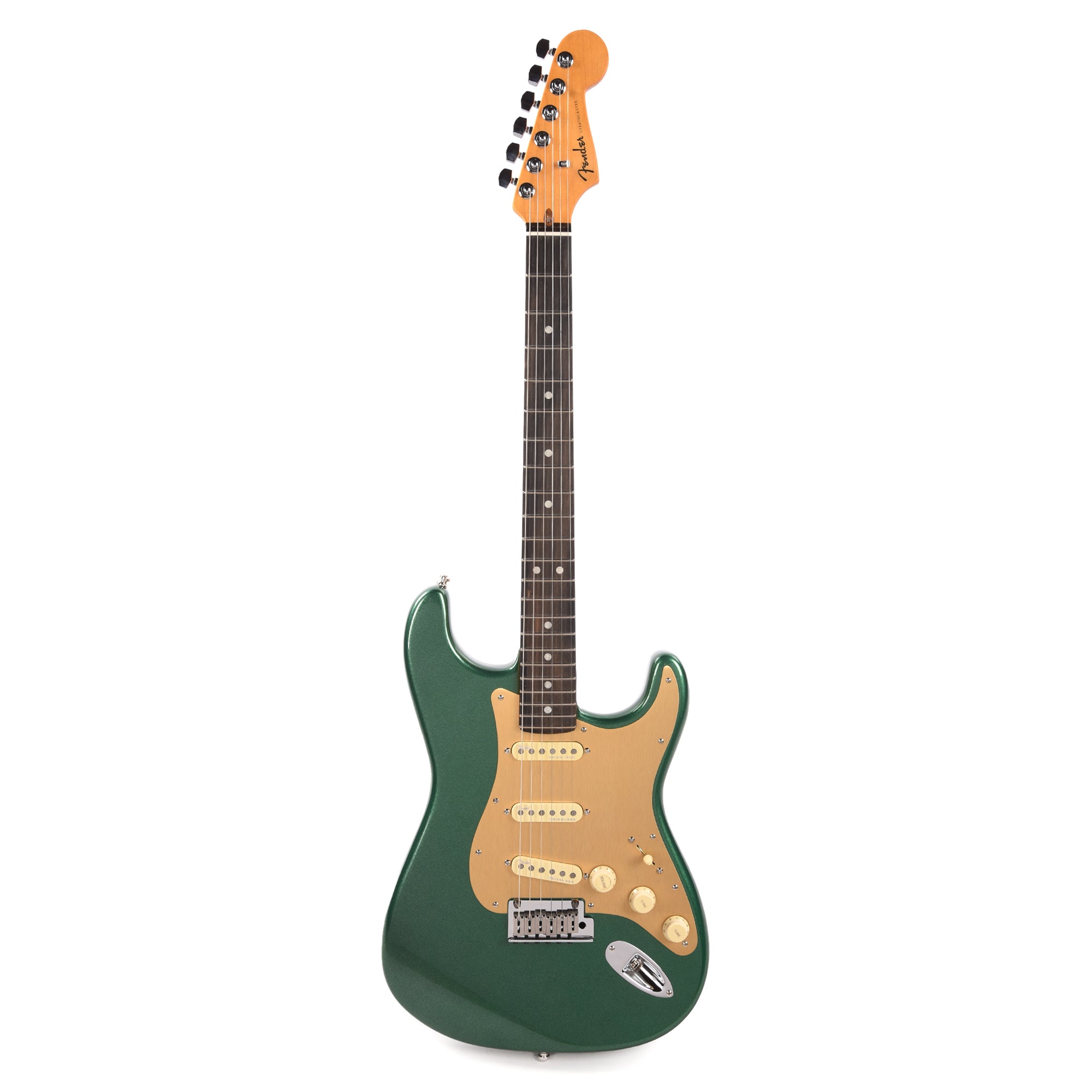 Fender American Ultra Stratocaster Mystic Pine & Anodized Gold Pickguard