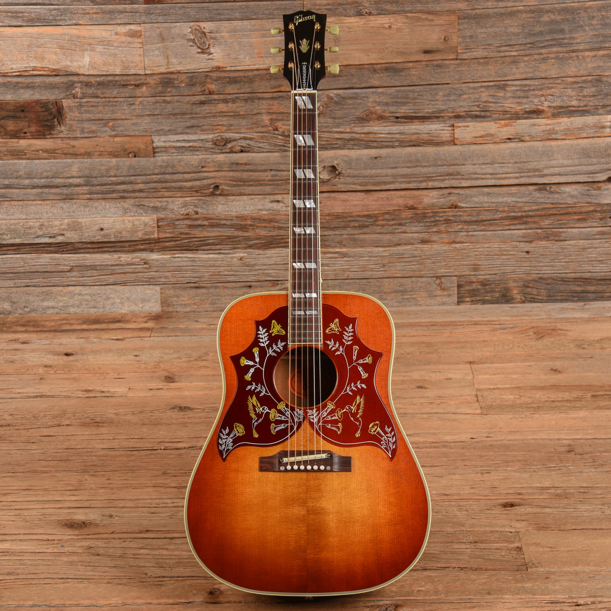 Gibson Custom Shop Historic 1960 Hummingbird with Adjustable Saddle Sunburst 2020