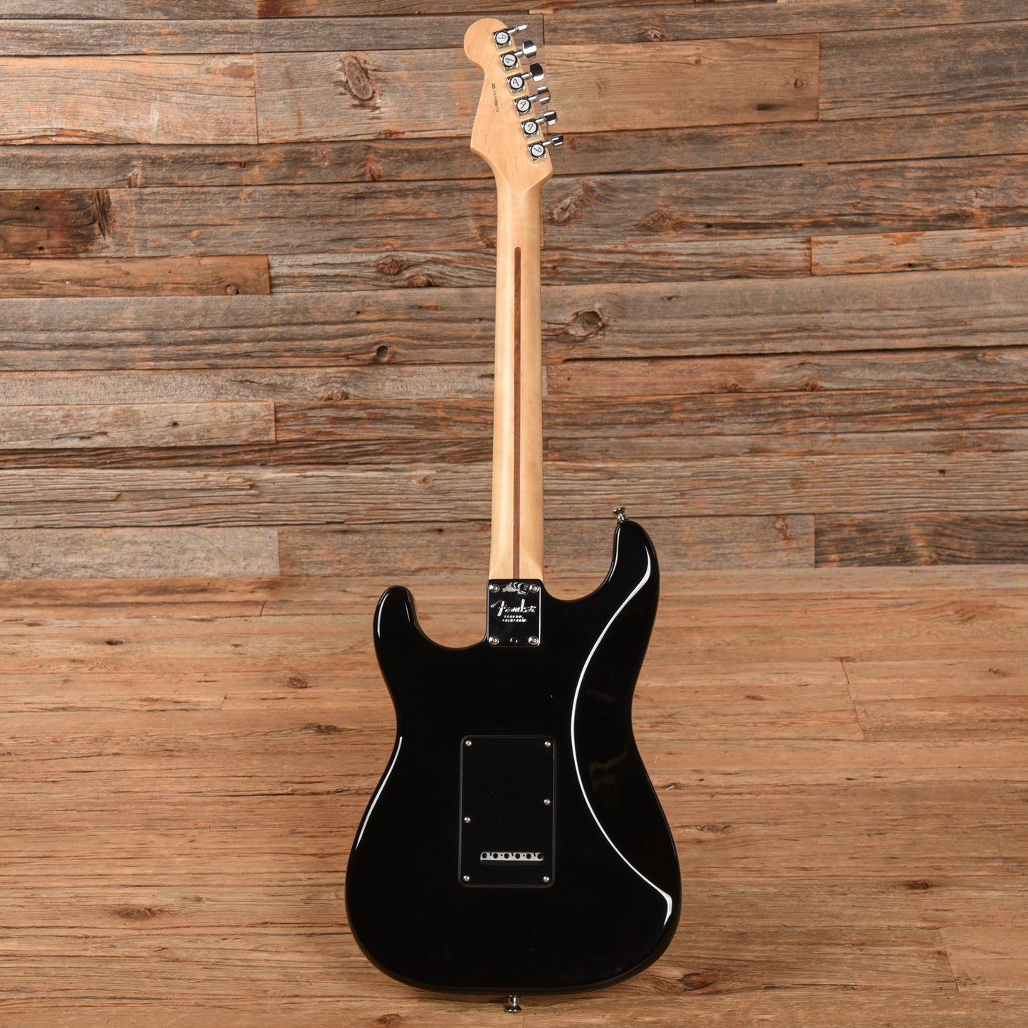 Fender American QMT Stratocaster with Pale Moon Ebony Fretboard Transparent Black 2019