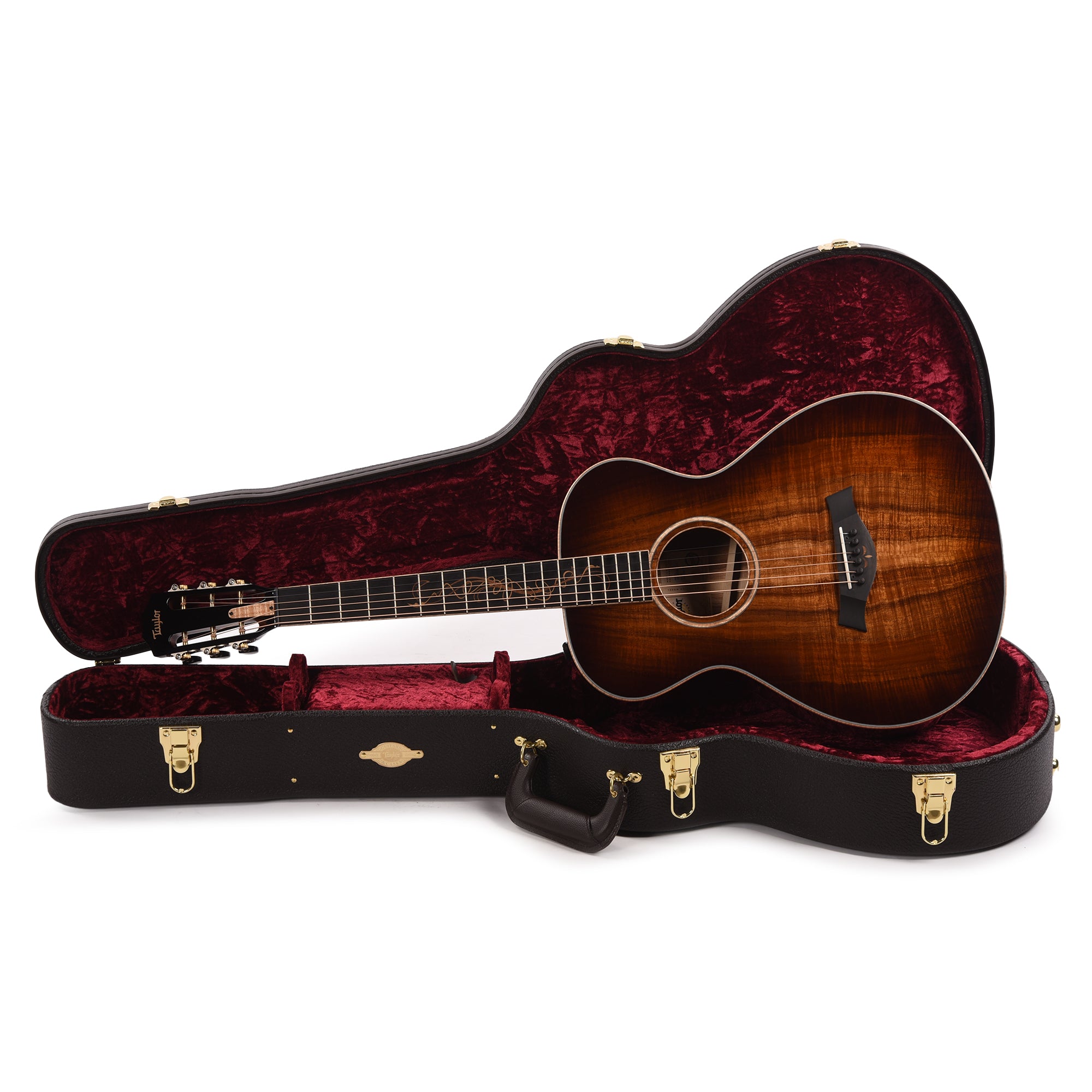 Taylor Custom Grand Concert AA Hawaiian Koa Shaded Edgeburst ES2 w/Figured Maple Binding