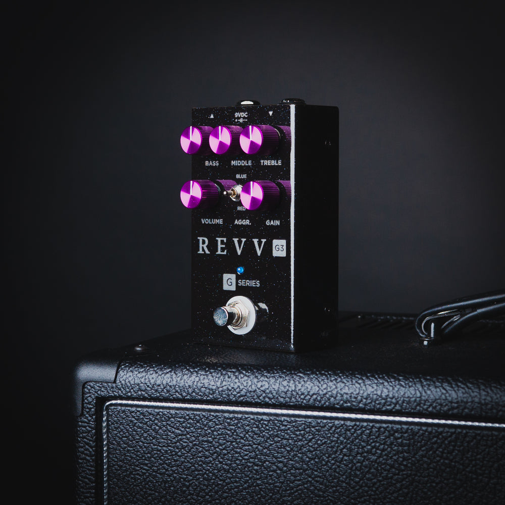 Revv G3 Preamp/Overdrive/Distortion Pedal Black Sparkle