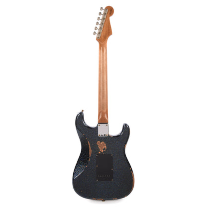 Fender Custom Shop 1965 Stratocaster "Chicago Special" LEFTY Heavy Relic Aged Black Holo Flake w/Roasted Bound Neck