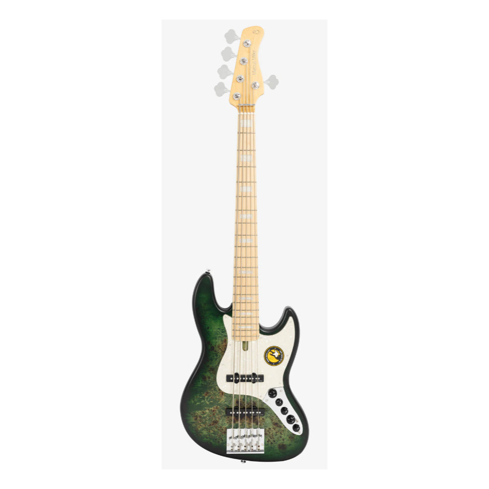 Sire Marcus Miller V7 5-String Swamp Ash/Poplar Reissue Transparent Green Satin