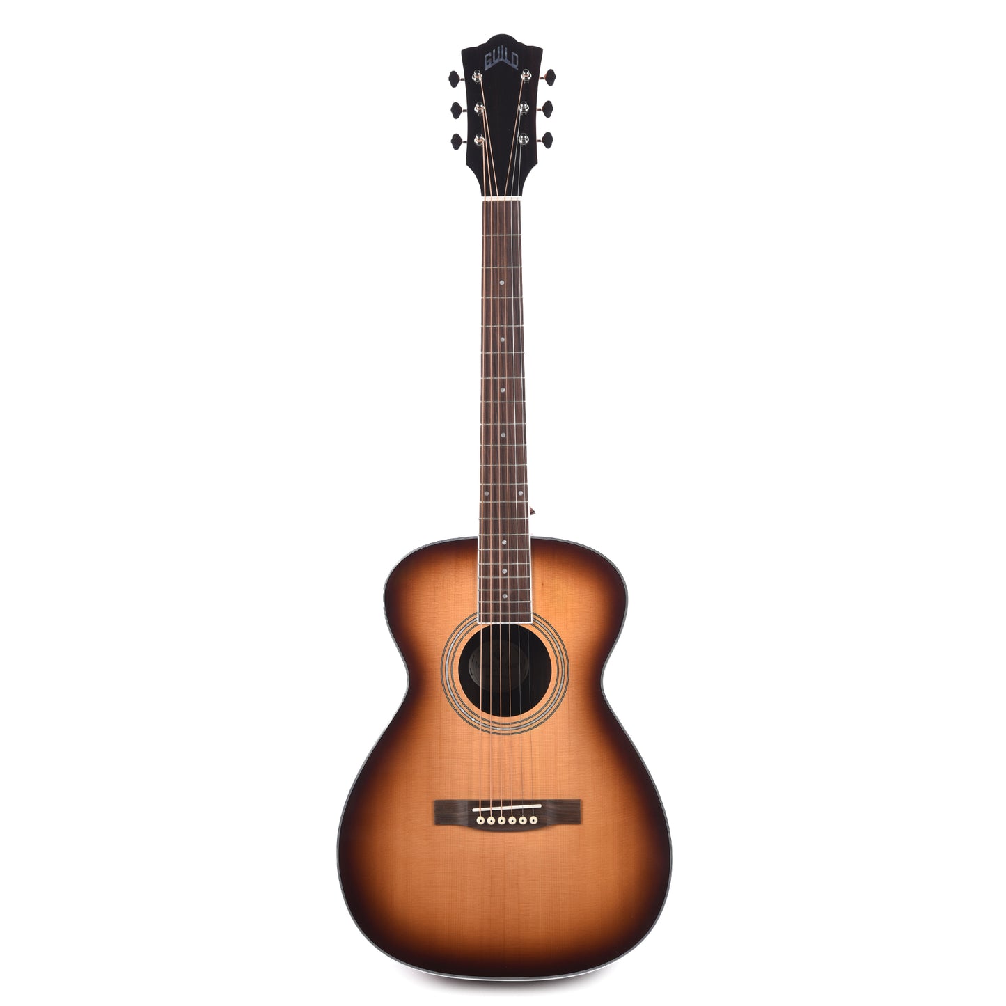 Guild M-260e Deluxe Concert Acoustic Electric Guitar Edge Burst