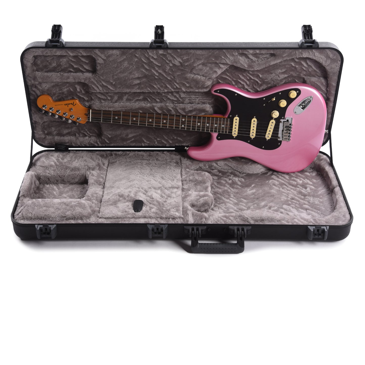 Fender American Ultra Stratocaster Bubble Gum Metallic w/Ebony Fingerboard & Anodized Black Pickguard