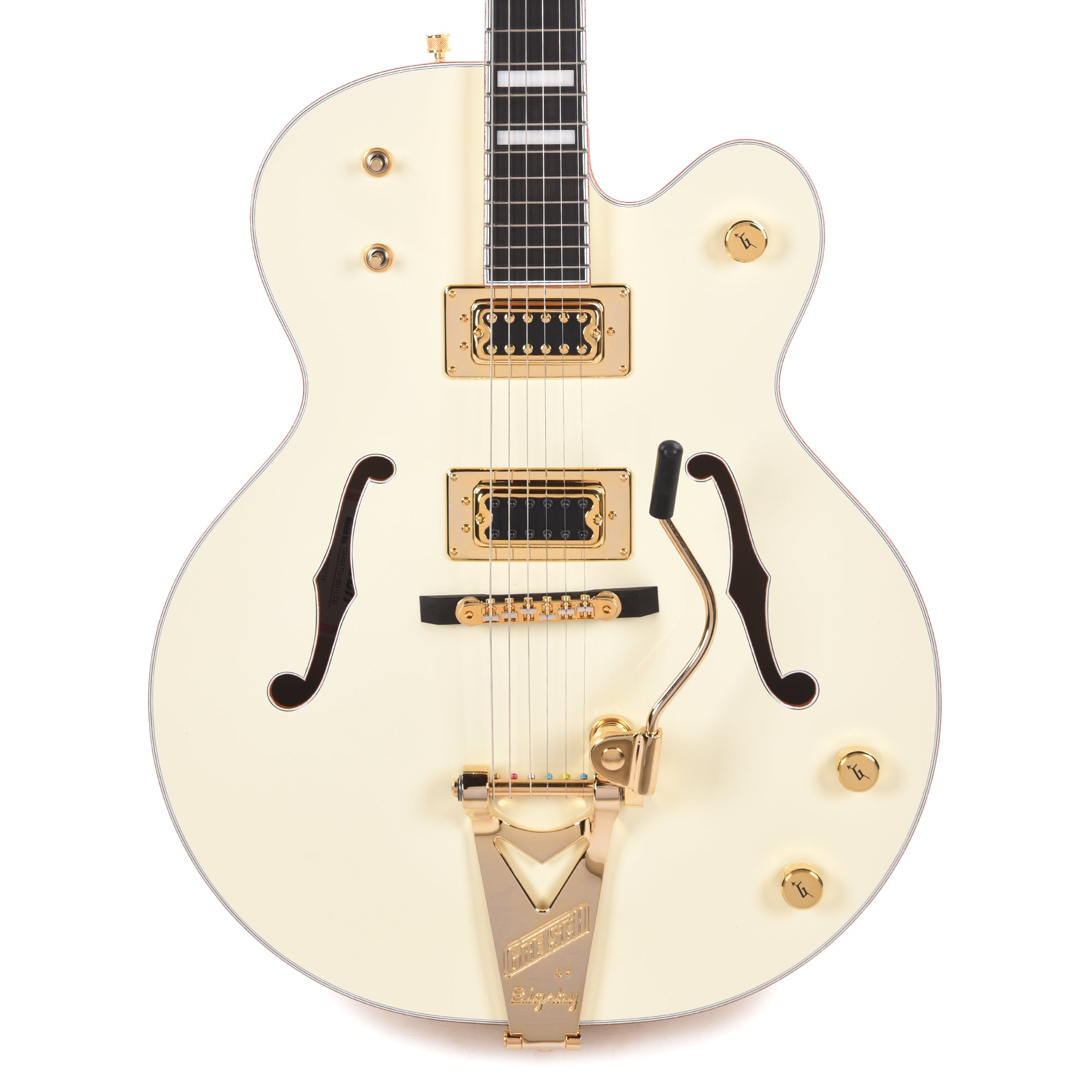 Gretsch G8424T Billy Duffy Signature Falcon LTD Hollow Body with Bigsby Vintage White Lacquer