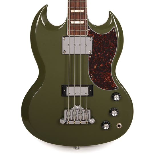 Gibson USA SG Standard Bass Olive Drab w/Tortoise Pickguard