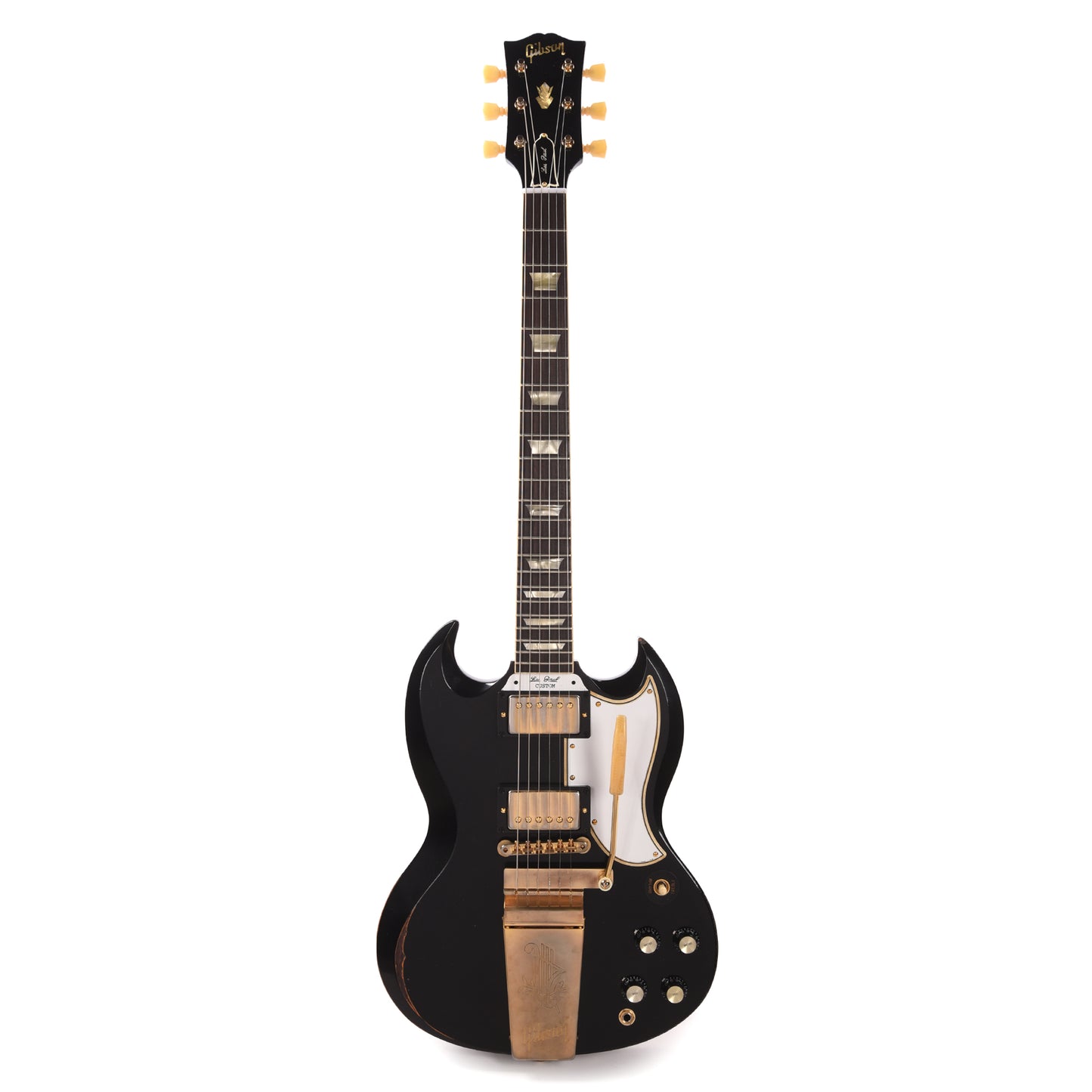 Gibson Custom Shop Murphy Lab 1961 Les Paul/SG Standard "CME Spec" Heavy Antique Ebony Heavy Aged w/Maestro Vibrola