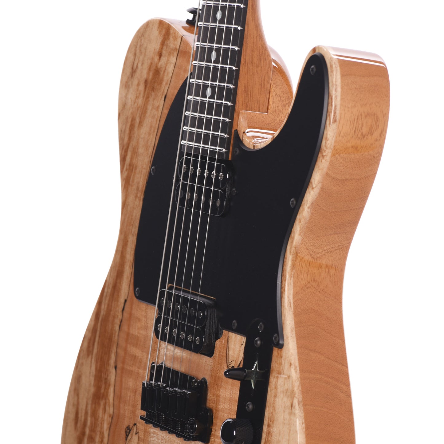 Suhr Custom Modern T HH Spalted Maple/Mahogany Natural