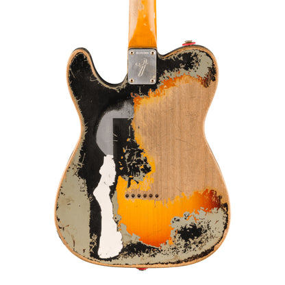 Fender Custom Shop Limited Edition Joe Strummer Telecaster Super Heavy Relic Aged Black over 3-Color Sunburst Master Built by Paul Waller