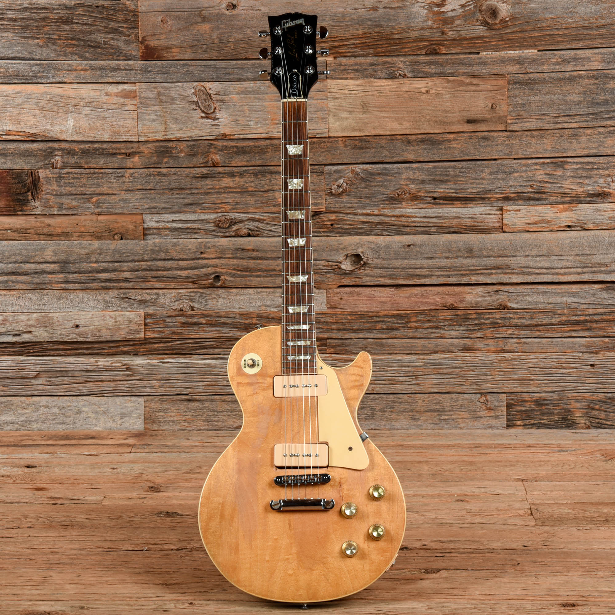 Gibson Les Paul Deluxe Stripped Natural 1972