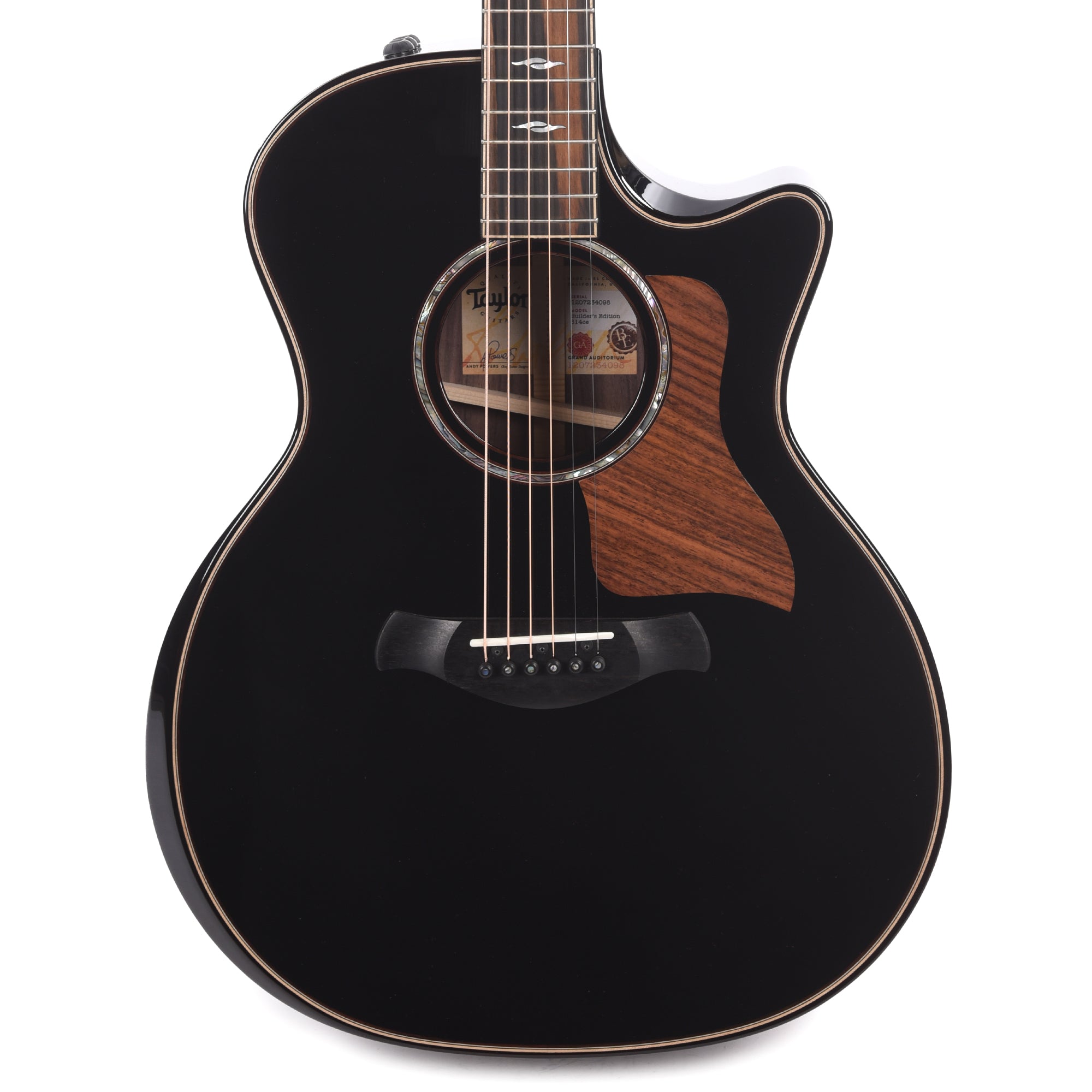 Taylor Builder's Edition 814ce Blacktop Grand Auditorium Adirondack/Rosewood ES2