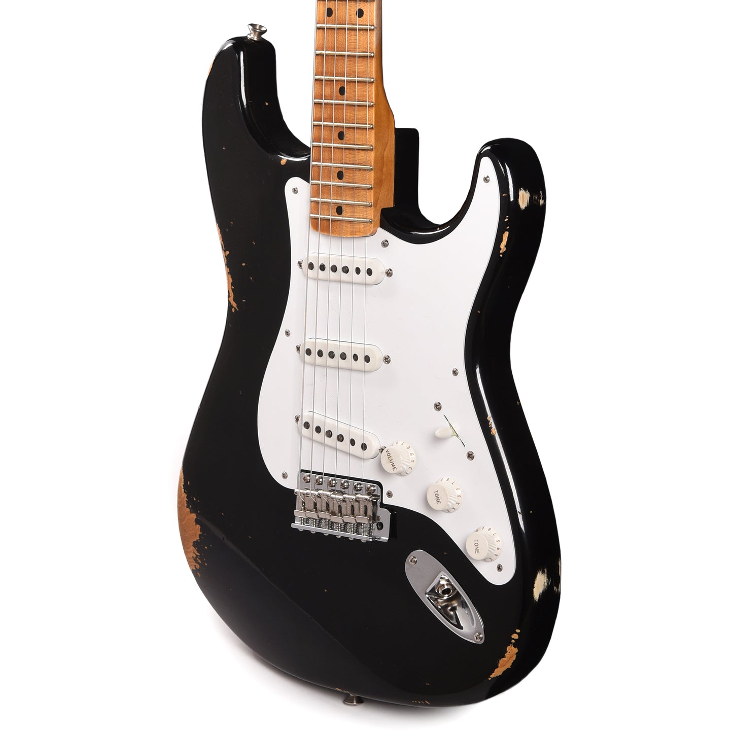 Fender Custom Shop Limited Edition Fat '54 Stratocaster Relic with Closet Classic Hardware Aged Black