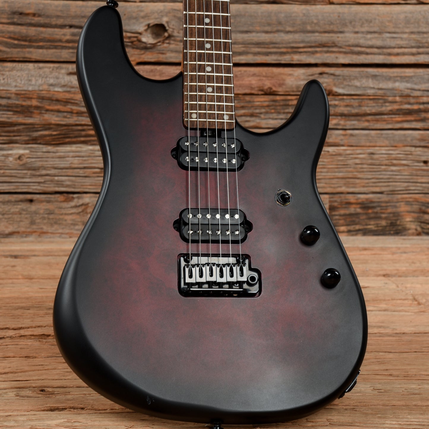 Sterling by Music Man Jason Richardson Signature Cutlass Dark Scarlet Burst