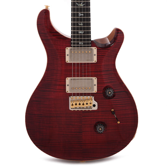 PRS Wood Library Custom 24 Fat Back 10-Top Flame Red Tiger w/Figured Stained Neck & African Blackwood Fingerboard