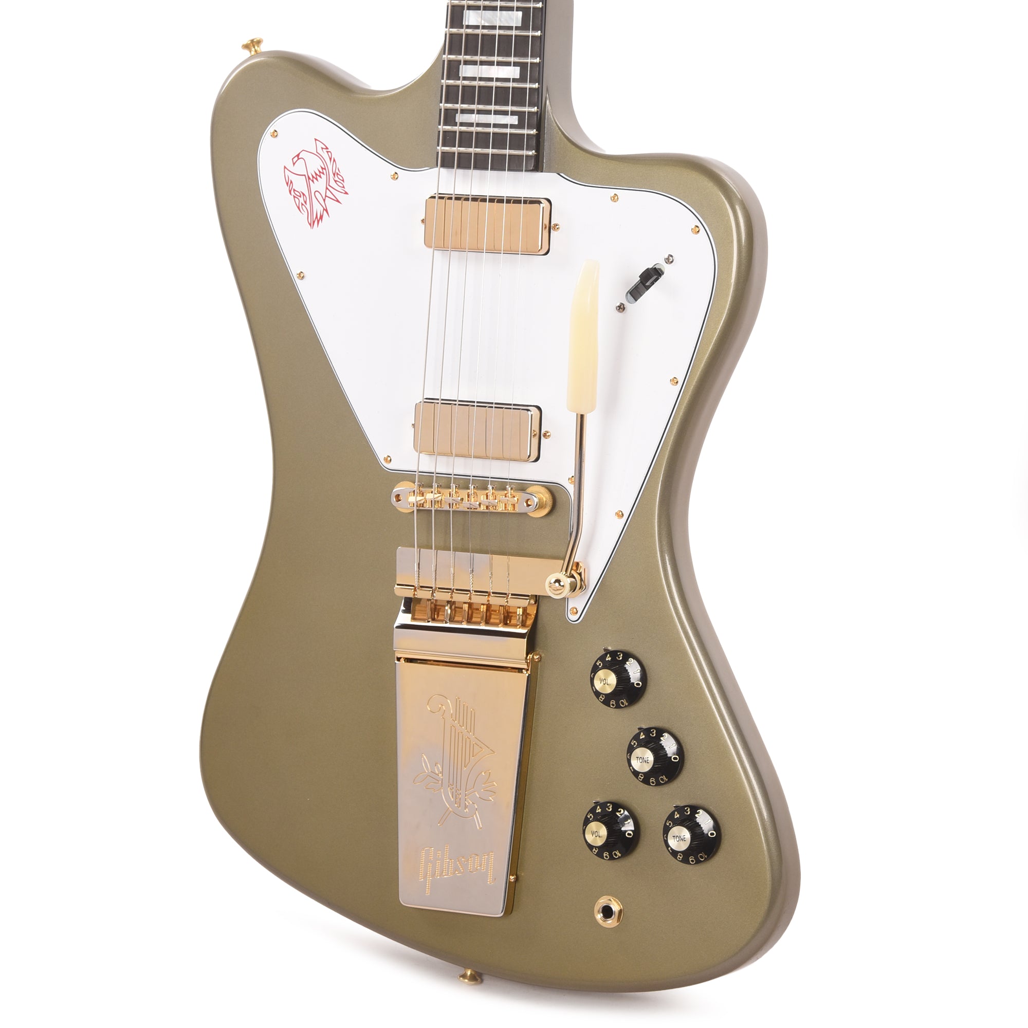 Gibson Custom Shop 1965 Non-Reverse Firebird V Silvermist Poly VOS w/Maestro