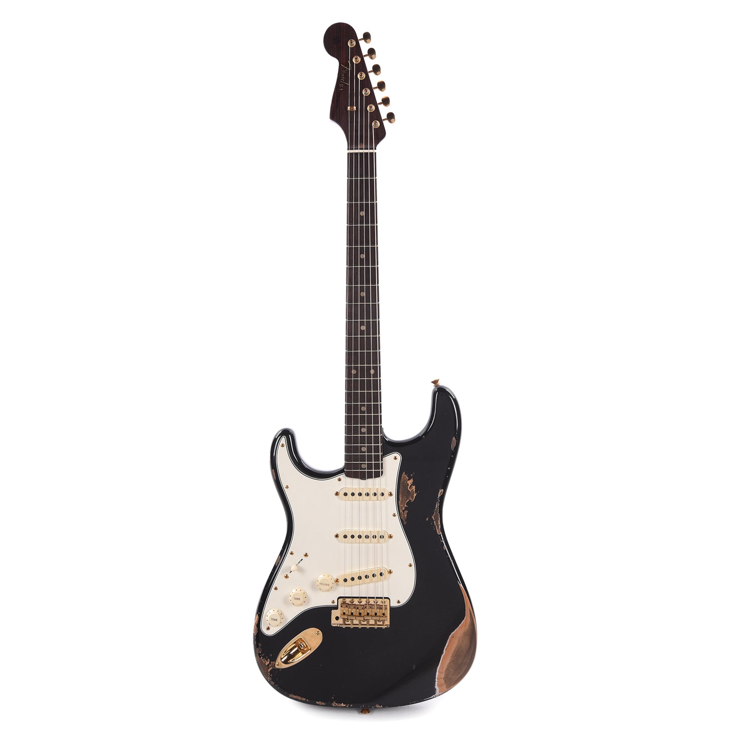 Fender Custom Shop 1959 Stratocaster "Chicago Special" LEFTY Heavy Relic Aged Black w/Rosewood Neck & Gold Hardware