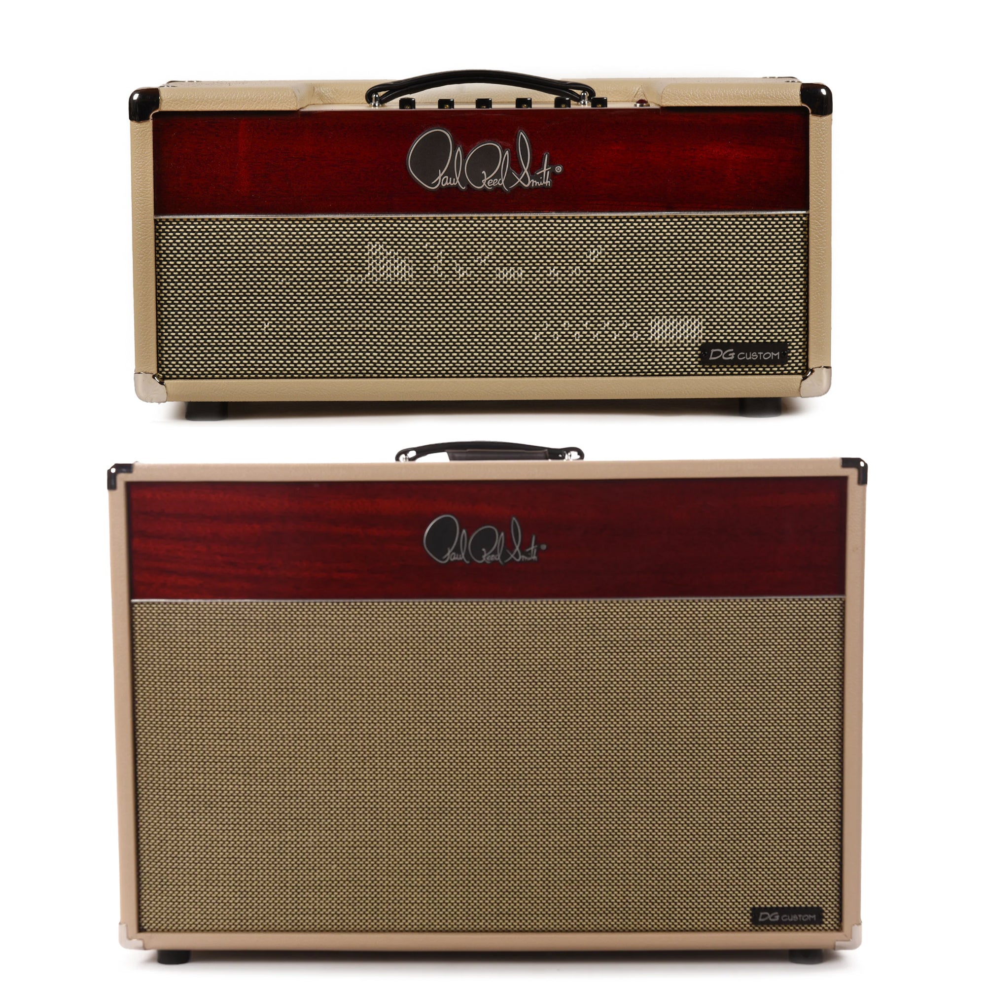 PRS DG Custom David Grissom 30w Amp Head Blonde & Vintage Cherry and 2x12 Cabinet Blonde & Vintage Cherry w/ V30 Speakers Bundle