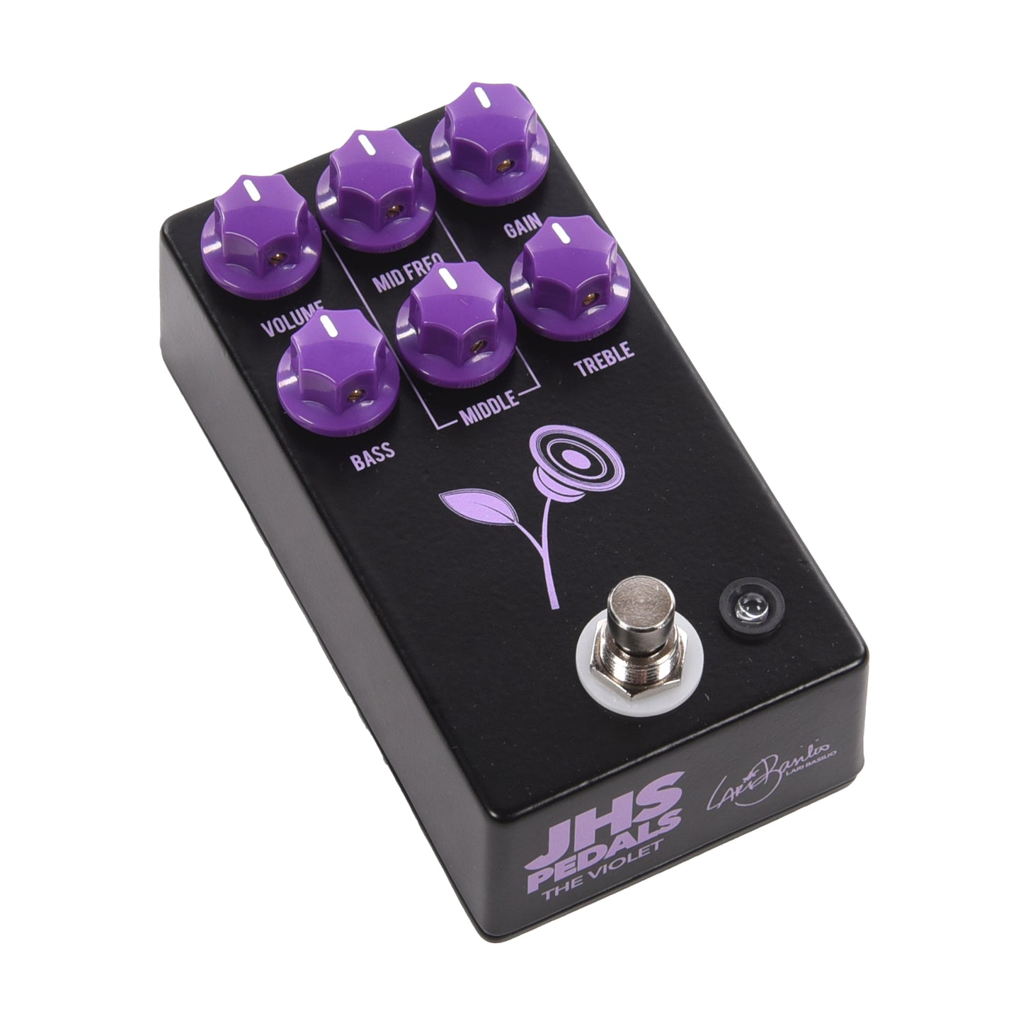 JHS Violet Lari Basilio Signature Distortion/Overdrive Pedal Black