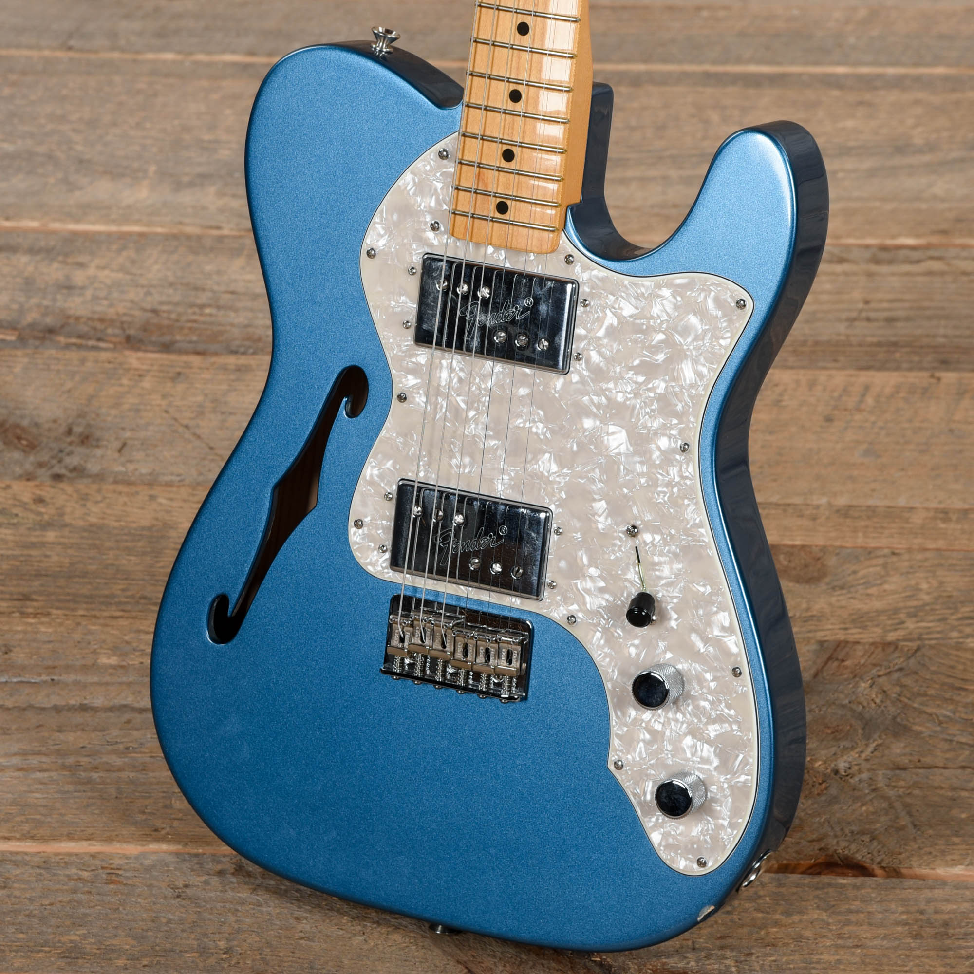 Fender American Vintage II 1972 Telecaster Thinline Lake Placid Blue