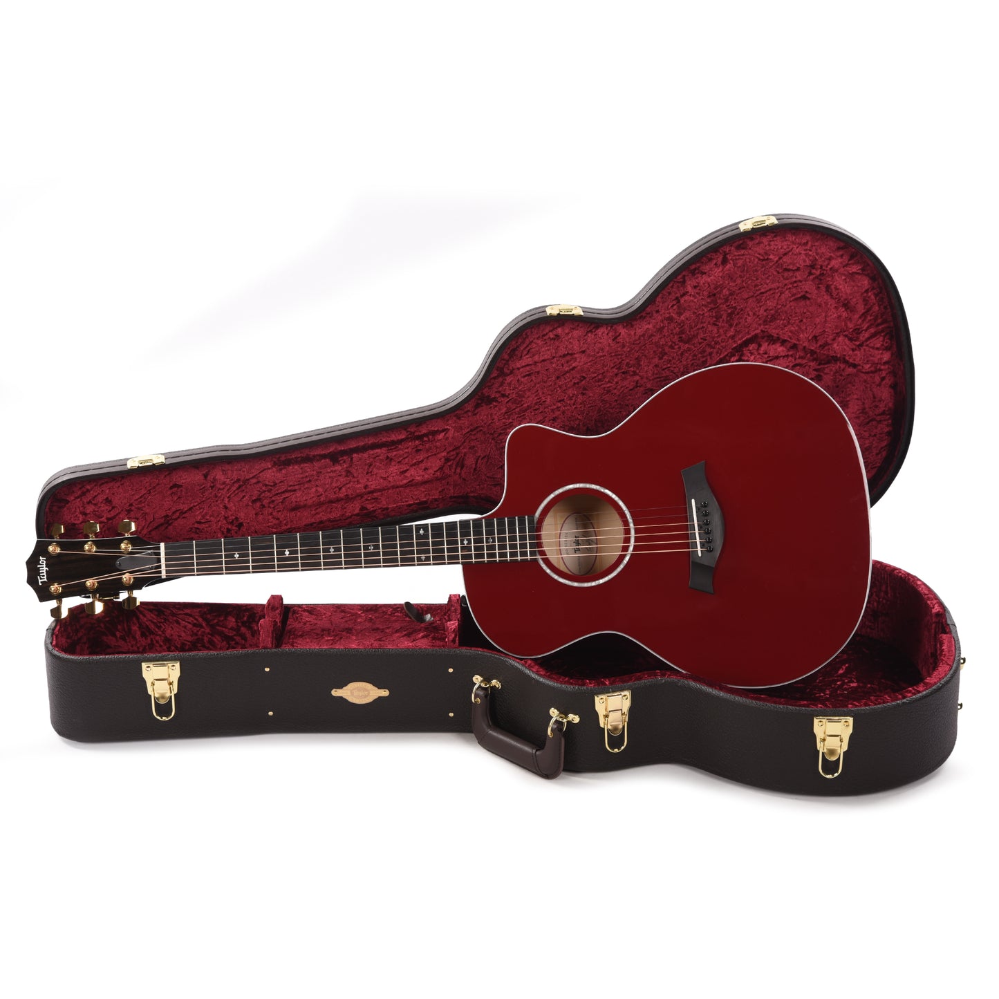 Taylor 214ce-RED Deluxe Grand Auditorium Sitka/Maple Red ES2