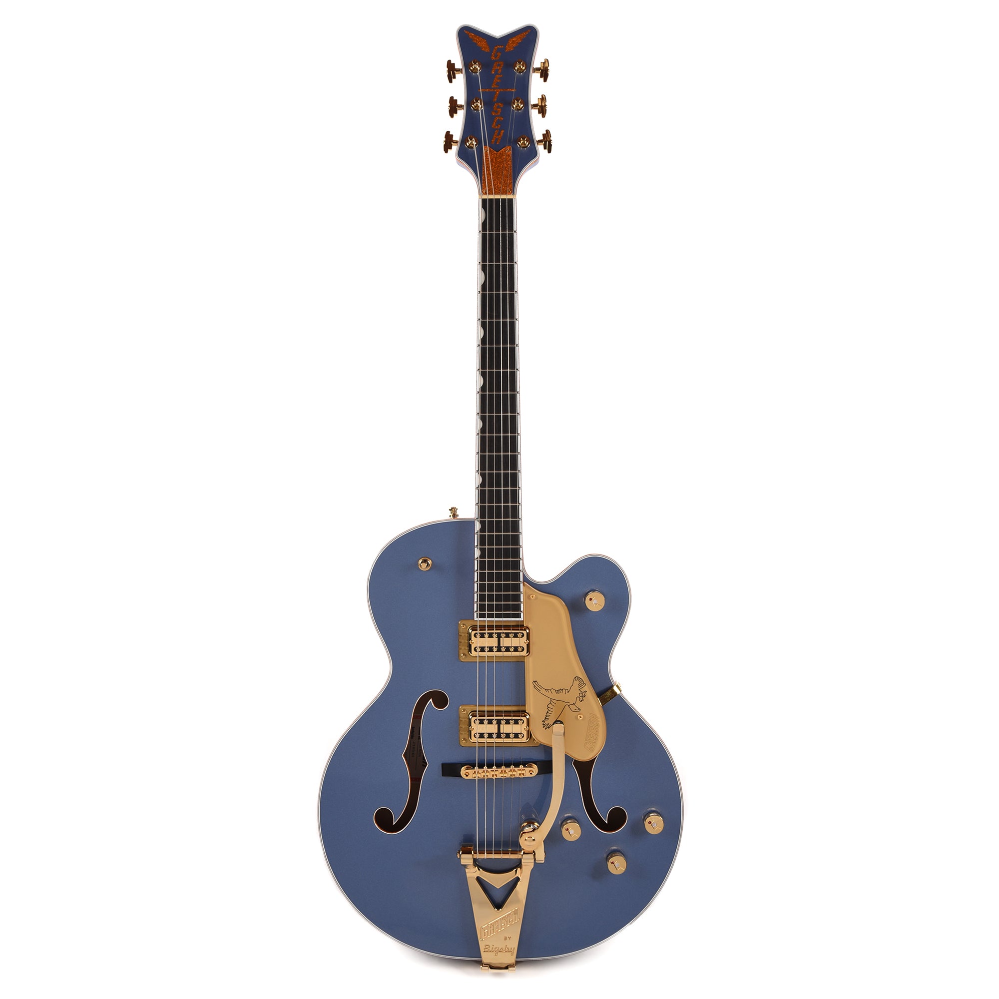 Gretsch Falcon Hollow Body with String-Thru Bigsby Cerulean Smoke