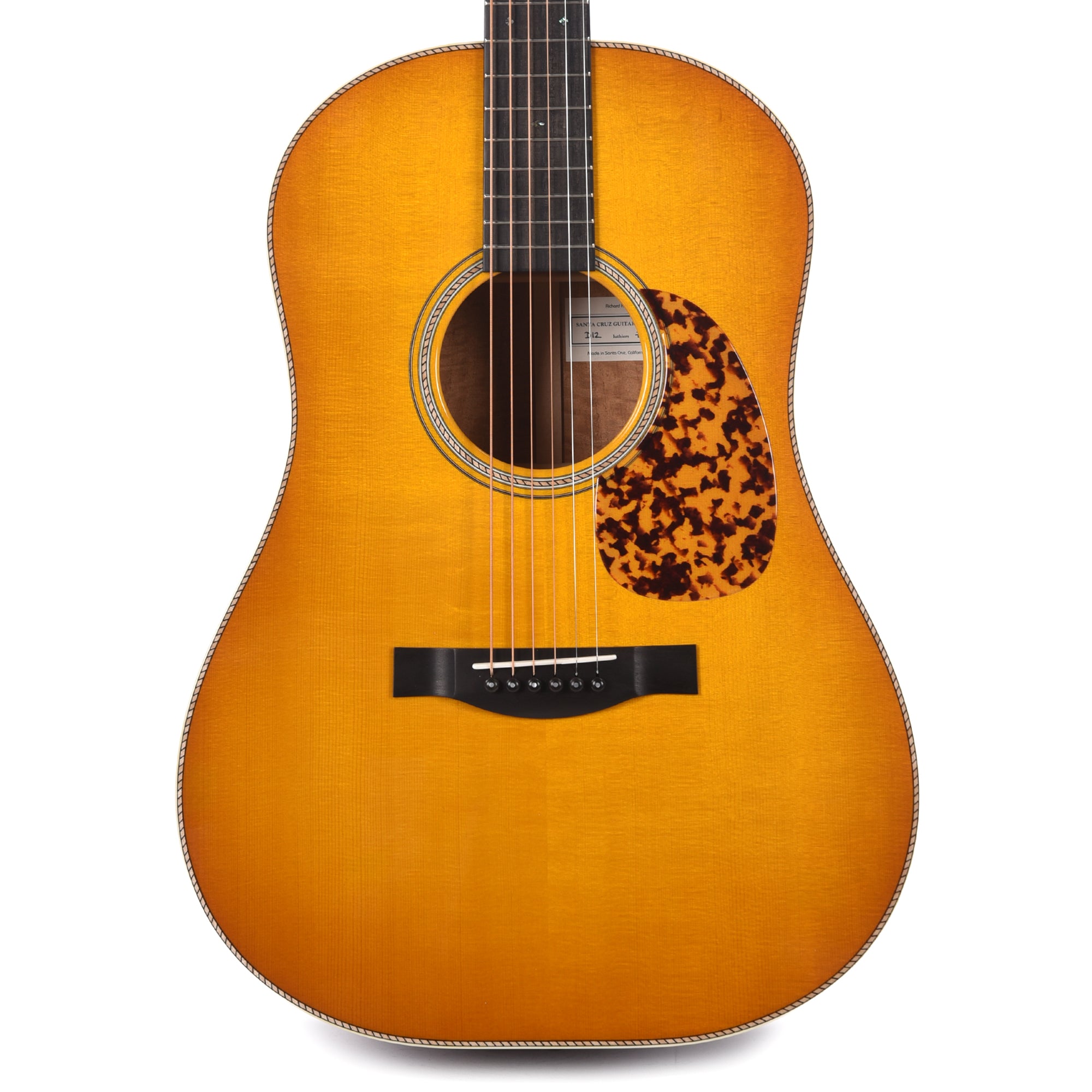 Santa Cruz Guitar Company D-12 Bearclaw German Spruce/Beeswing Mahogany Buttered Toast Sunburst