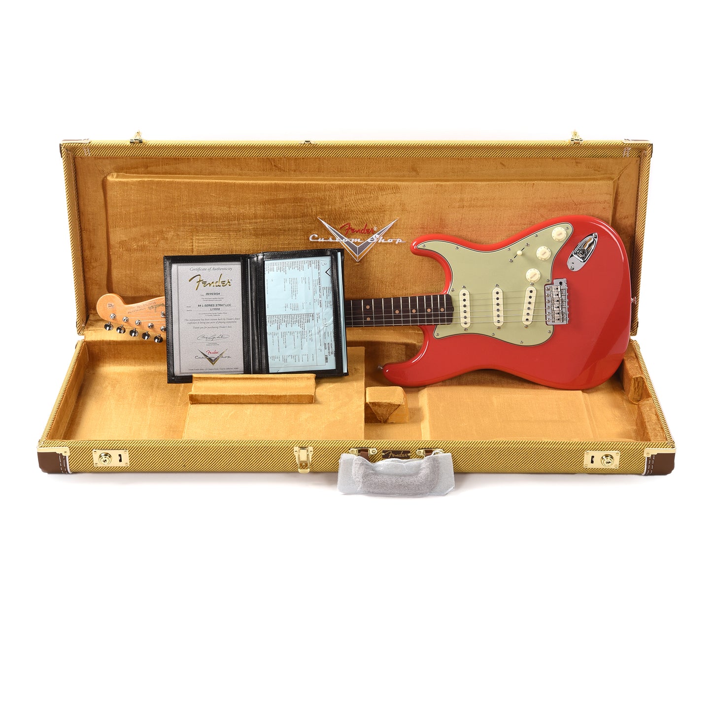 Fender Custom Shop Limited Edition 1964 L-Series Stratocaster Deluxe Closet Classic Super Aged Fiesta Red